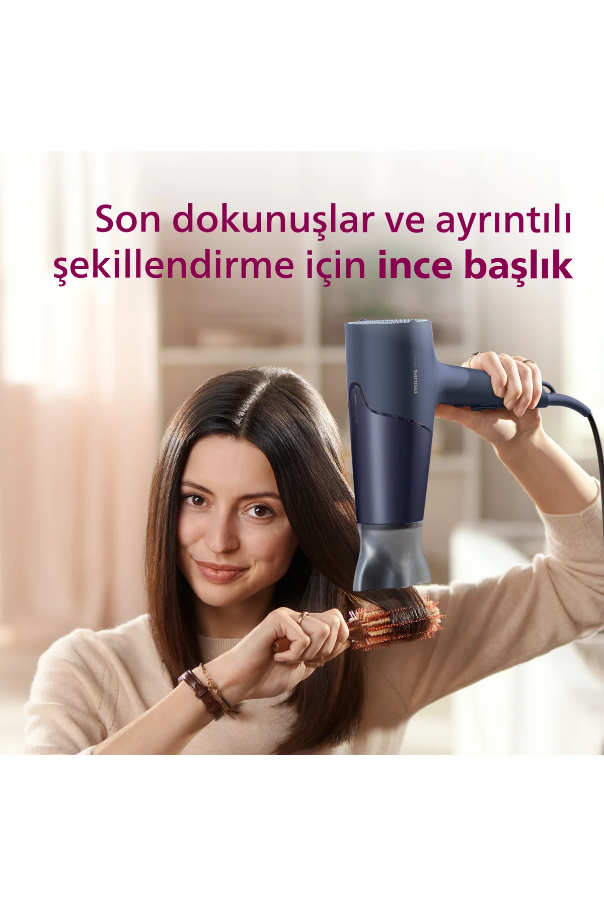 5000 Serisi Saç Kurutma Makinesi, 2300w, ThermoShield teknolojisi, İyonik Bakım, BHD510/00 - Philips Görsel 5