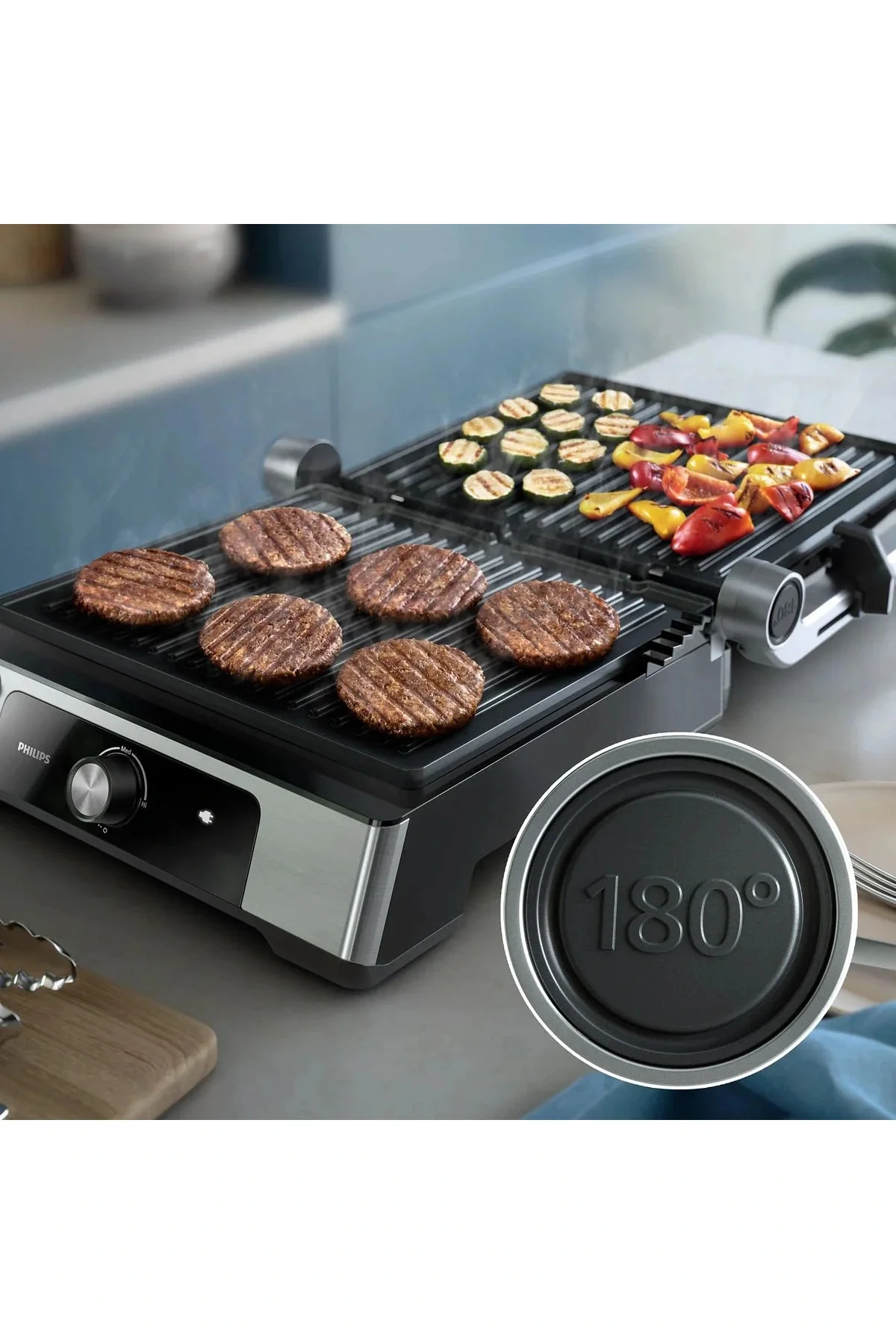 HD6301/90 2200 W Tost Makinesi + HD7301 Çay Makinesi Hediyeli - Philips Görsel 3