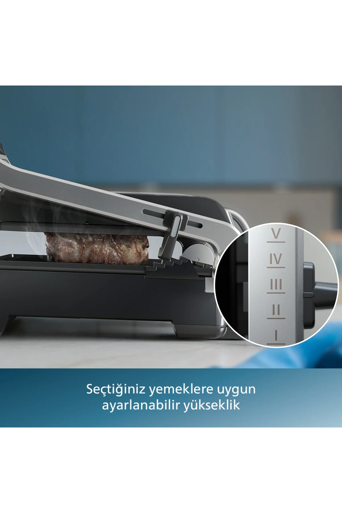 5000 Serisi, 2200W, Izgara ve Tost Makinesi, Izgara için Tam Açılır, HD6301/90 - Philips Görsel 4