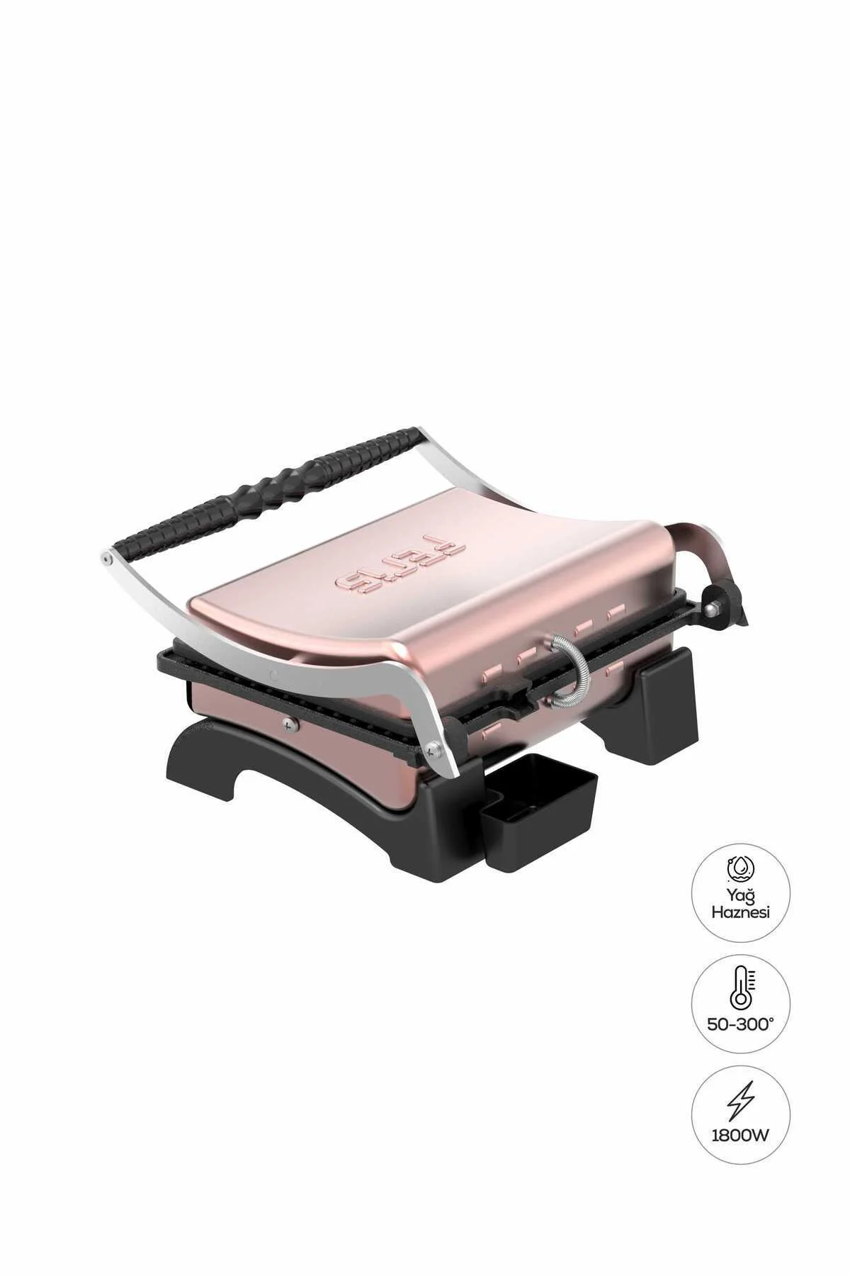 Feris Döküm Tost Makinesi Rosegold - FERİS Görsel 3