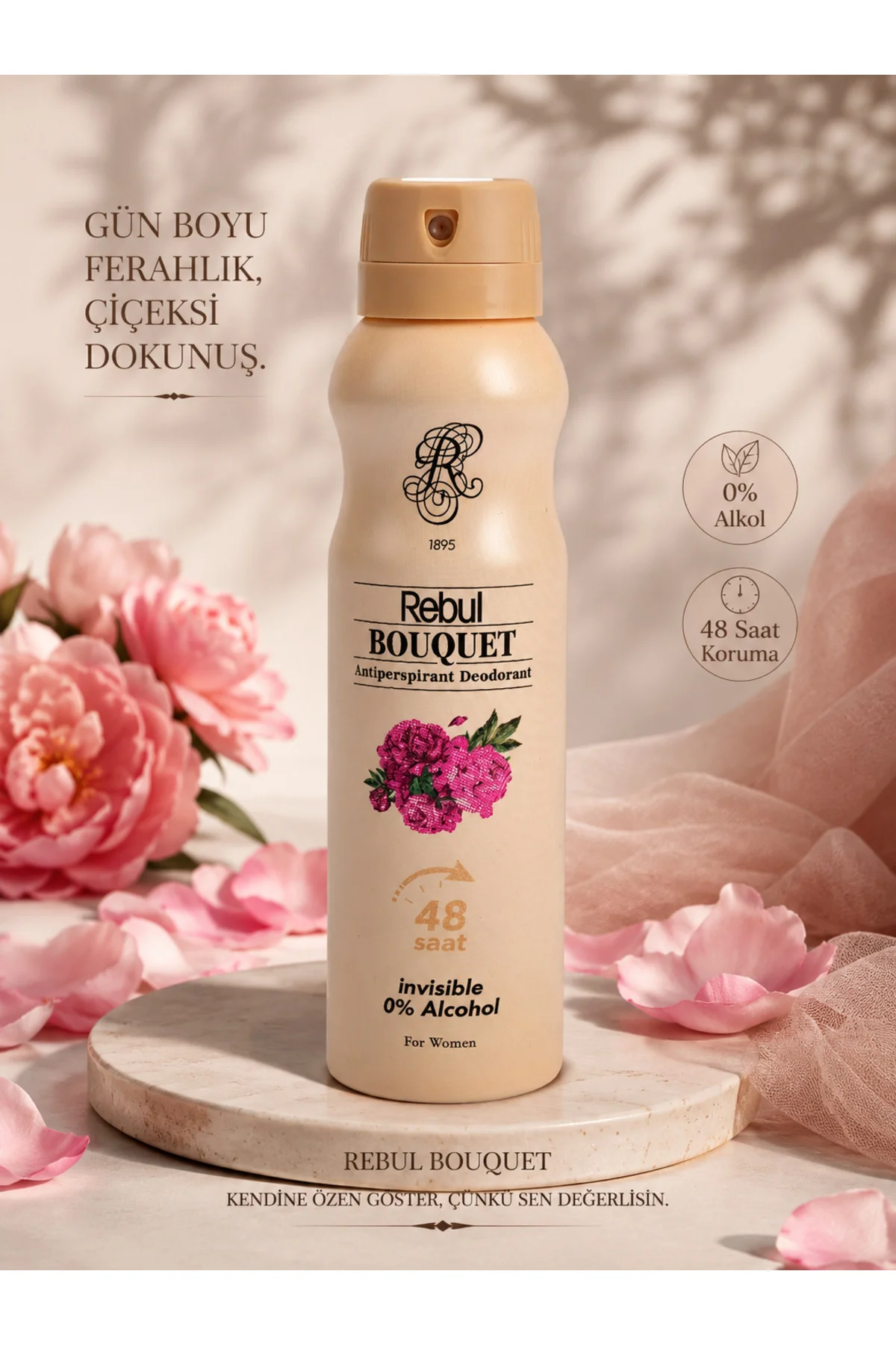 Kadın Deodorant Seti Alkolsüz 3x150ml Magnolia Bouquet Green Tea Invisible - Rebul Görsel 2