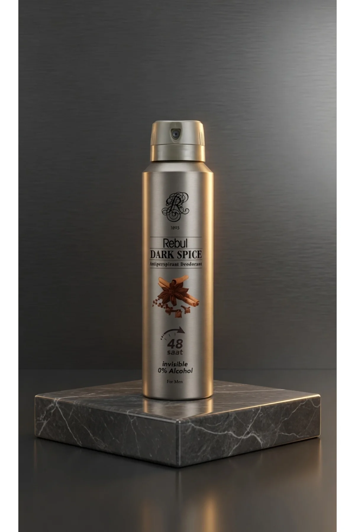 Erkek Deodorant Seti Alkolsüz 3x150ml Dark Spice Ice Aqua Invisible - Rebul Görsel 8