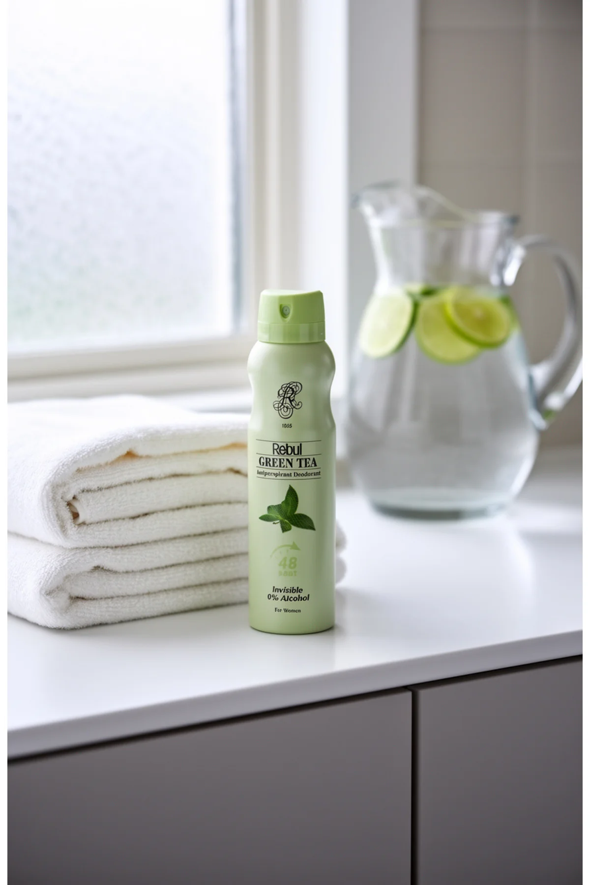 Green Tea Alkolsüz Kadın Deodorant 150 ml - Yeşil Çay Ferahlığı ve Tam Koruma - Rebul Görsel 2