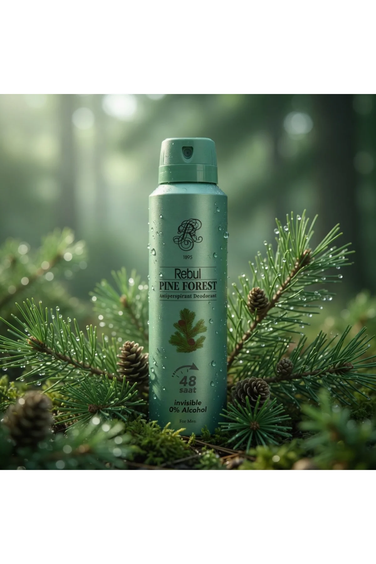 Pine Forest Erkek Sprey Deodorant 150 ml - 48 Saat Etkili, Alkol, Tam Koruma