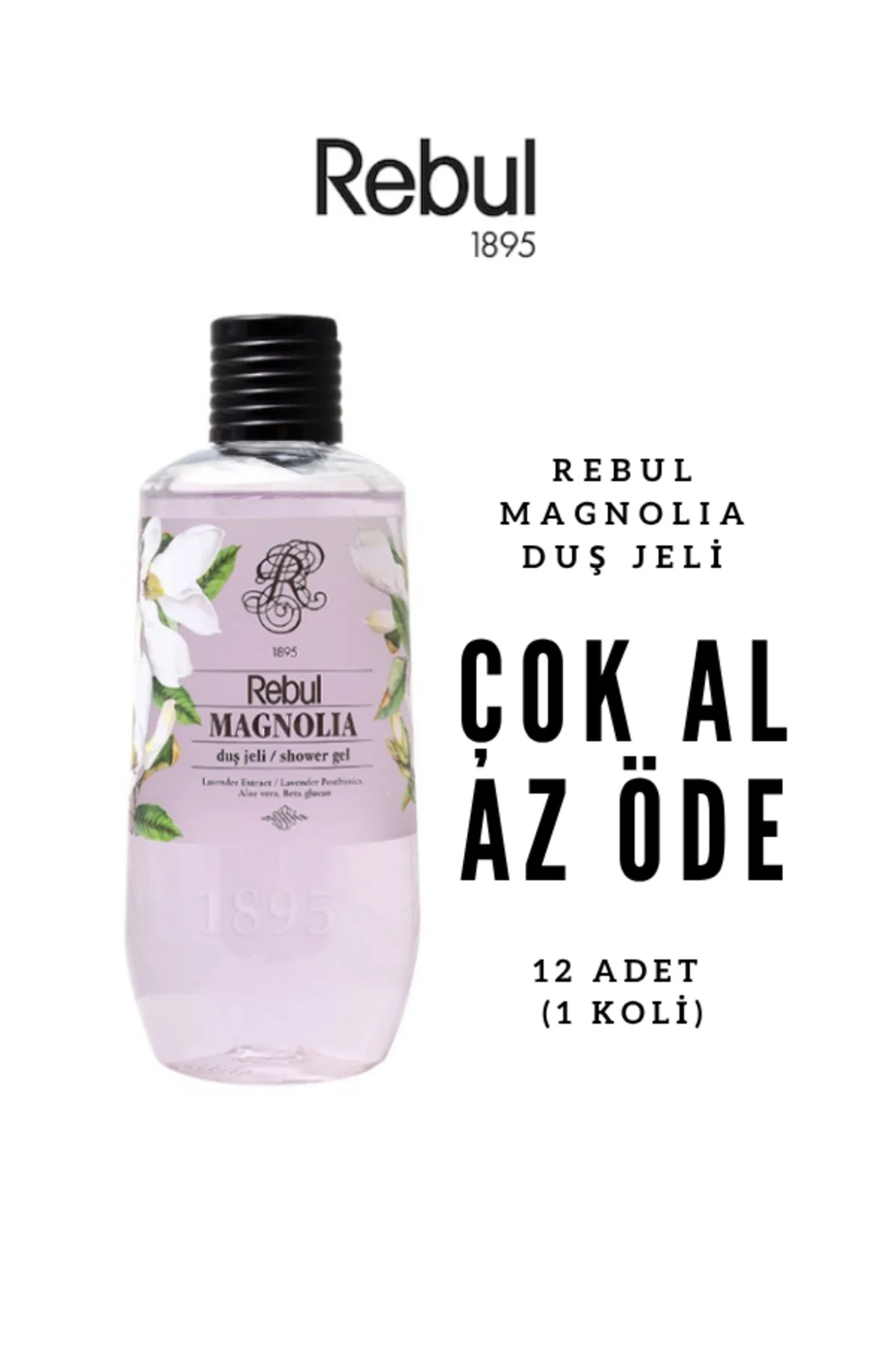 Magnolia Duş Jeli 500ml x12 | Çok Al Az Öde | Çiçeksi Ferahlık | Ekonomik Paket