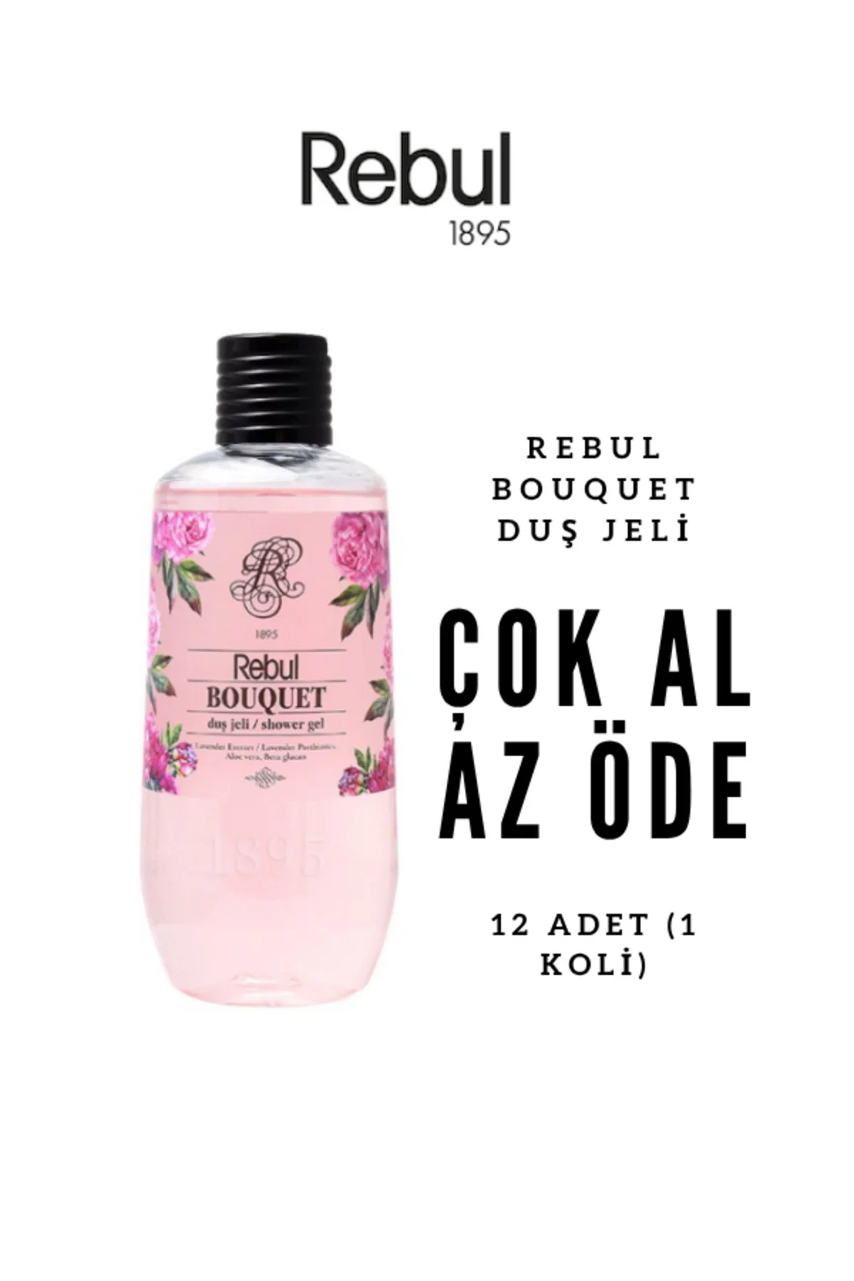 Bouquet Duş Jeli 500ml x12 | Çok Al Az Öde | Çiçeksi Ferahlık | Ekonomik Paket