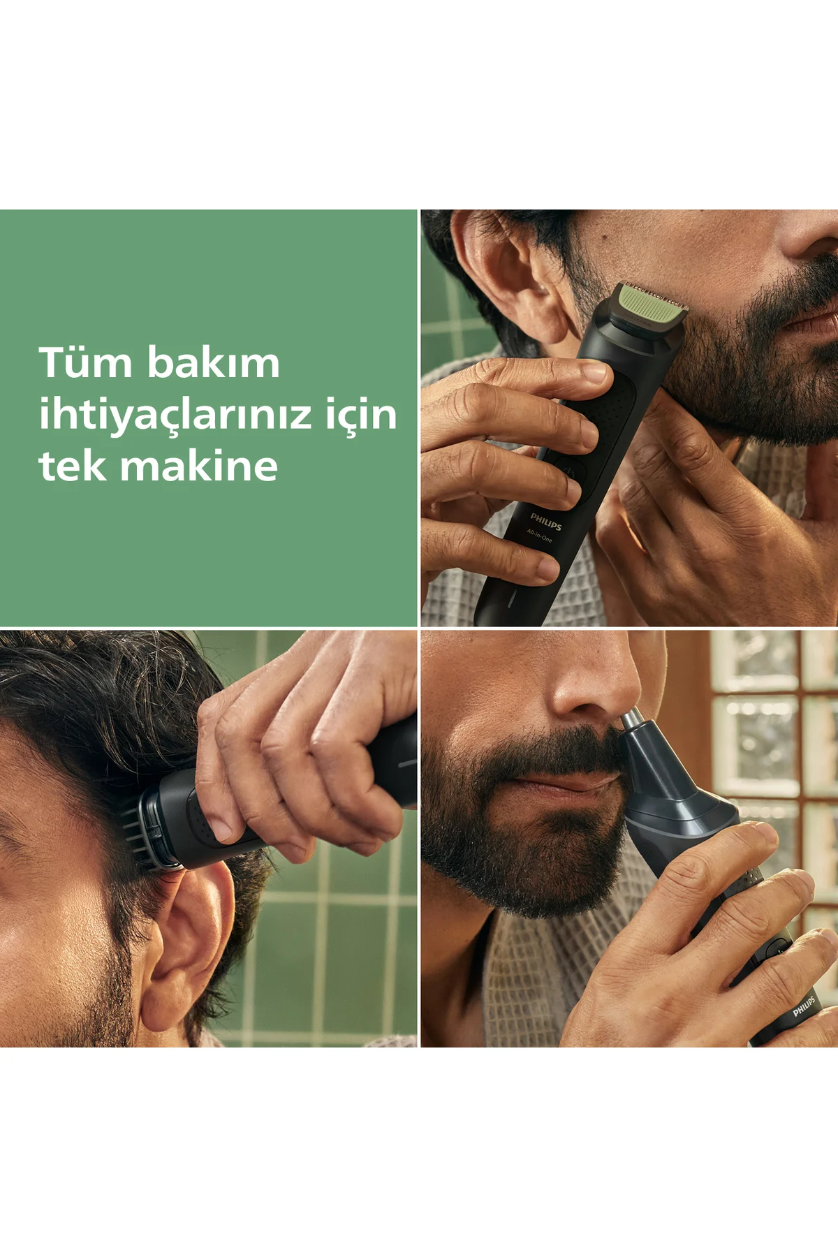 3000 Serisi 7in1, Erkek Bakım Seti, Yüz/Saç/Vücut Tıraş Makinesi, Islak /Kuru Kullanım, MG3920/15 - Philips Görsel 2
