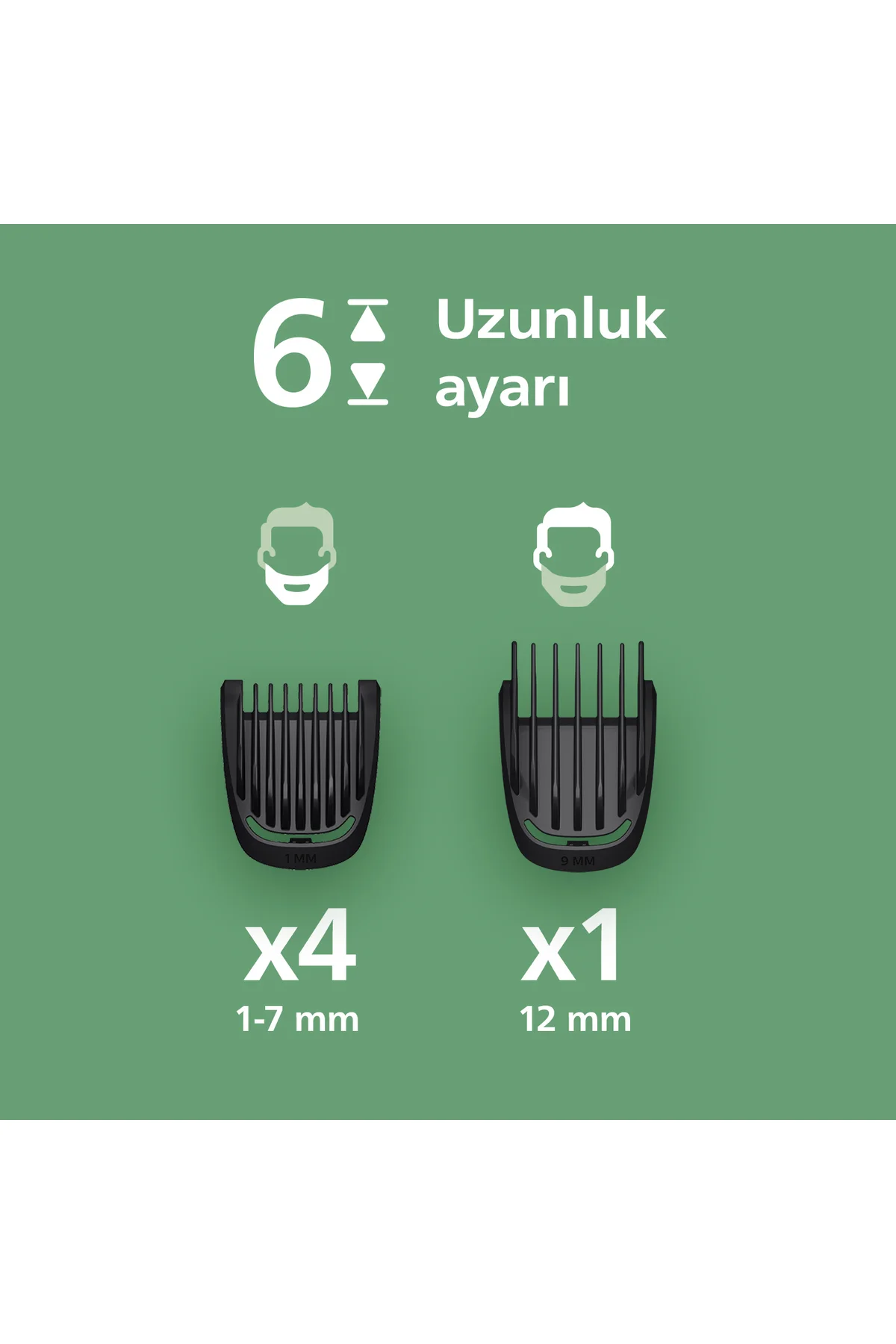3000 Serisi 7in1, Erkek Bakım Seti, Yüz/Saç/Vücut Tıraş Makinesi, Islak /Kuru Kullanım, MG3920/15 - Philips Görsel 3
