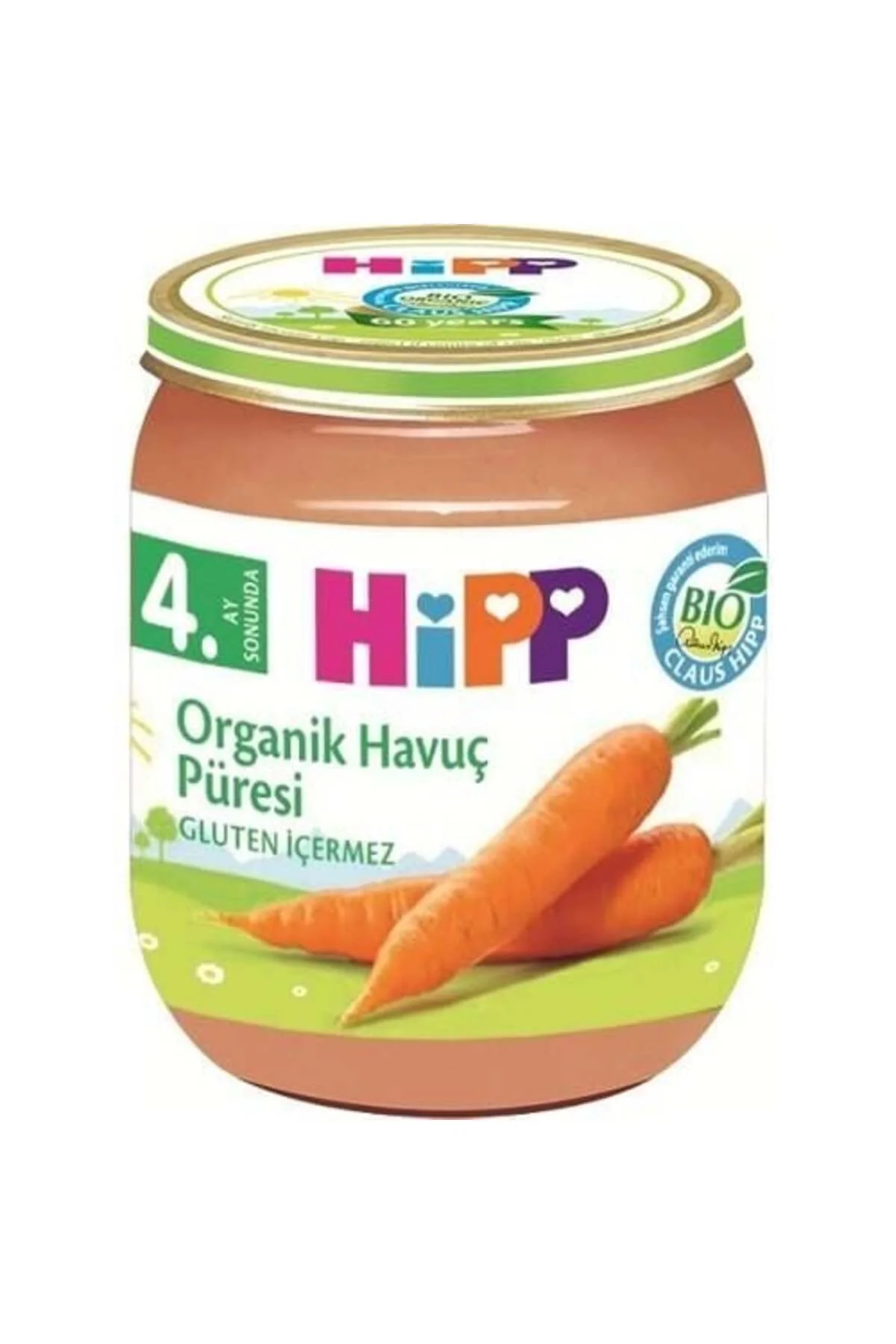 Organik Havuç Püresi 125 Gr