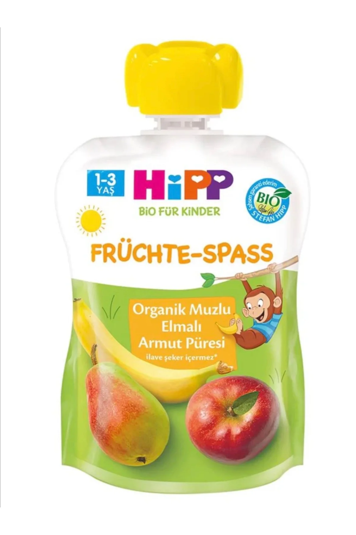 Organik Muzlu Elmalı Armut Püresi 100 gr ( 8 Li )