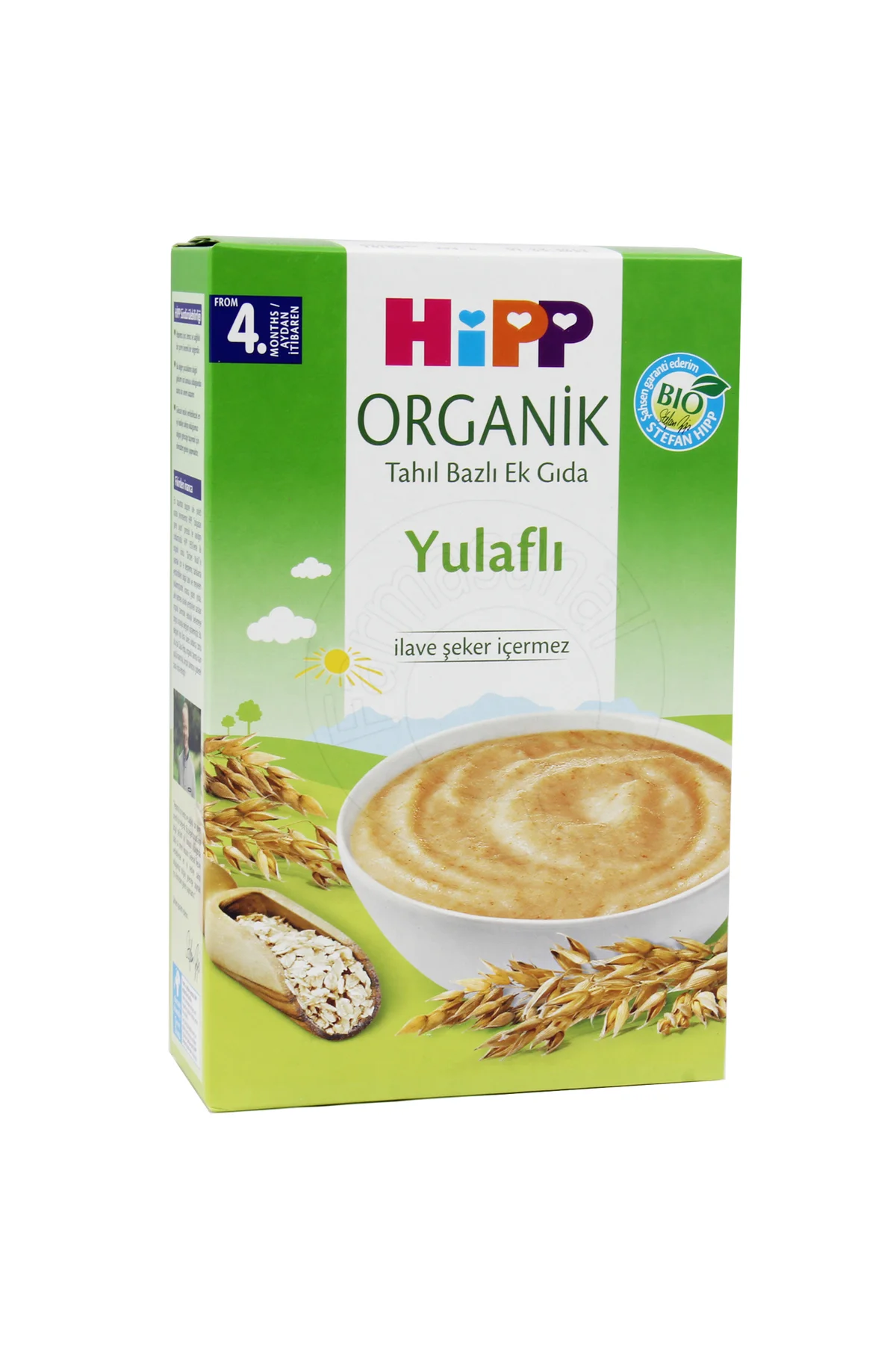 Organik Yulaflı Tahil Bazlı 4+ Ay Kaşık Maması 200 gr