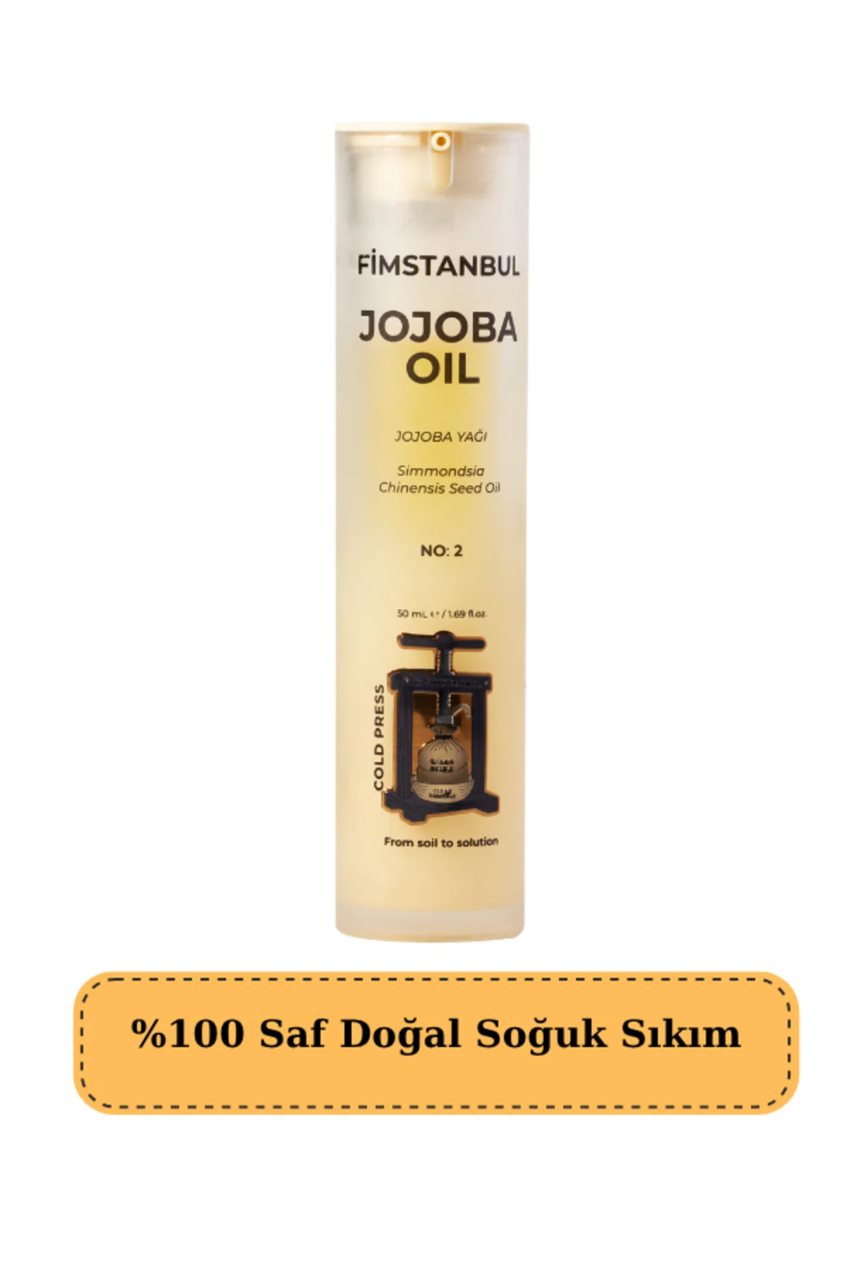 Jojoba Yağı %100 Saf Doğal Soğuk Sıkım 50 ml – No:2 Jojoba Oil Sebum Dengeleyici - Fimstanbul Görsel 2
