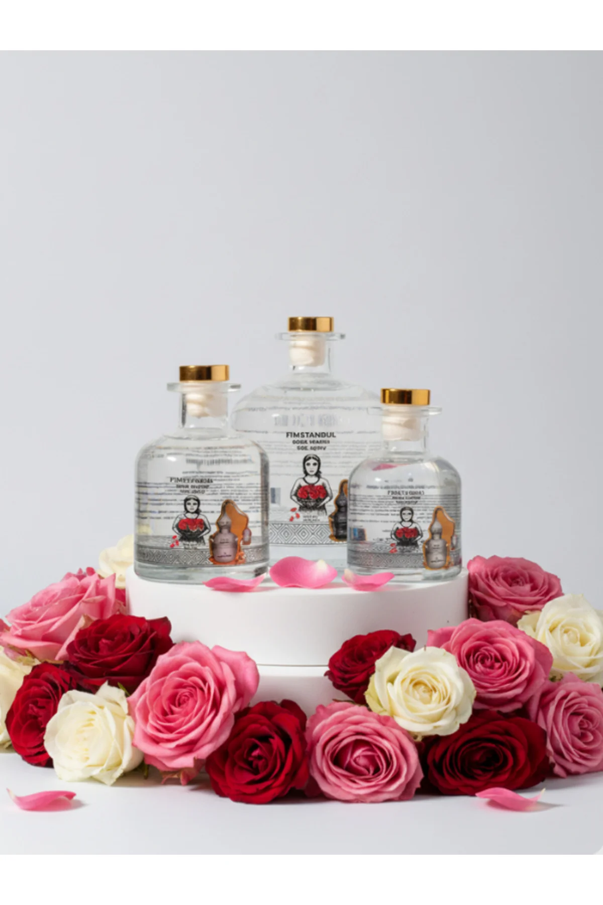 İlk Sıkım %100 Saf Doğal Gül Suyu 500 ml – Rose Water - Cam Şişe – Yaprak Taneli - Fimstanbul Görsel 3