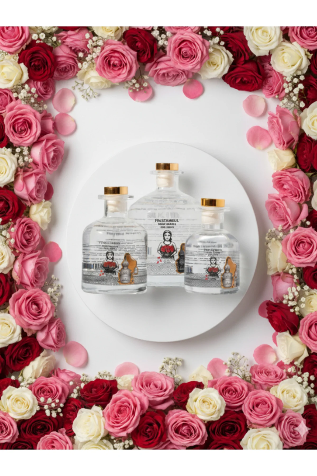 İlk Sıkım %100 Saf Doğal Gül Suyu 500 ml – Rose Water - Cam Şişe – Yaprak Taneli - Fimstanbul Görsel 4