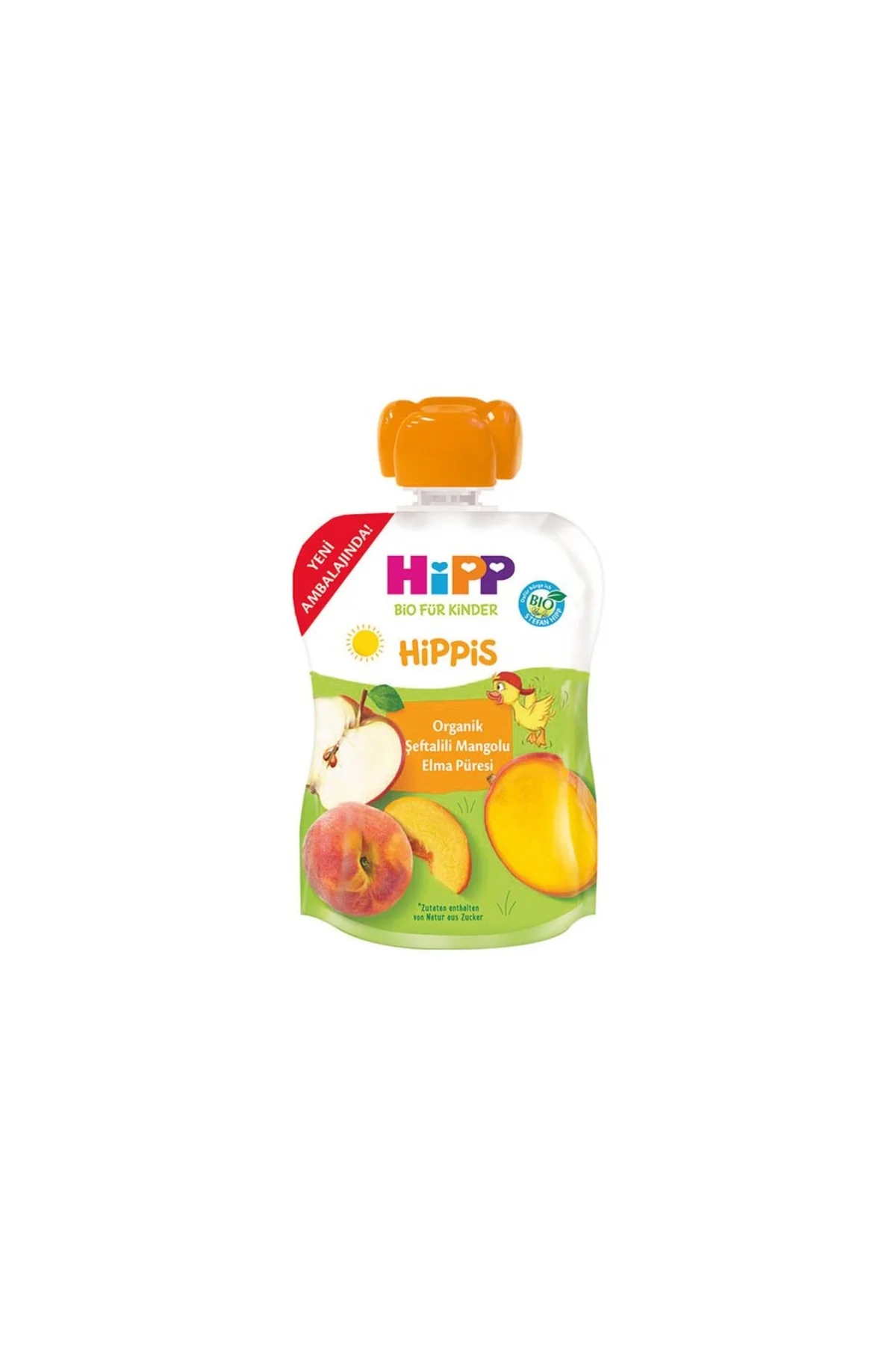 Organik x 8 Adet Şeftalili Mangolu Elma Püresi 100gr - Hipp Görsel 3
