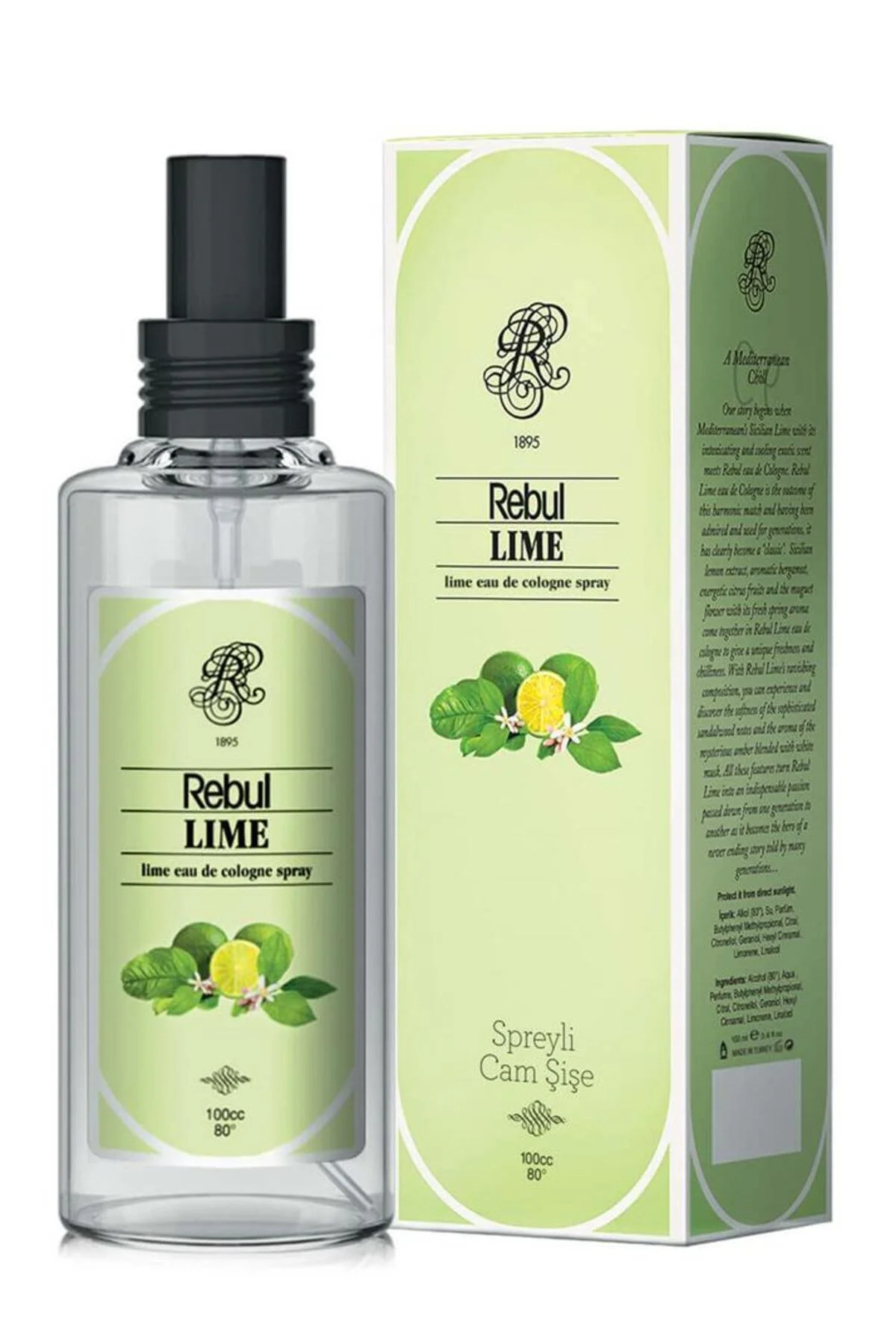 Lime Cam Şişe Kolonya 250 Ml