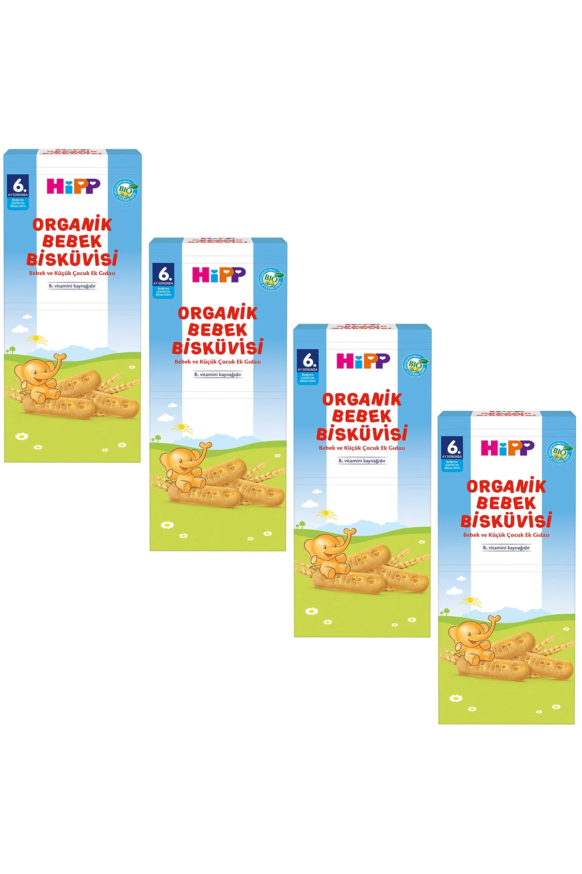 Organik Bebek Bisküvisi 180 gr 4 ADET