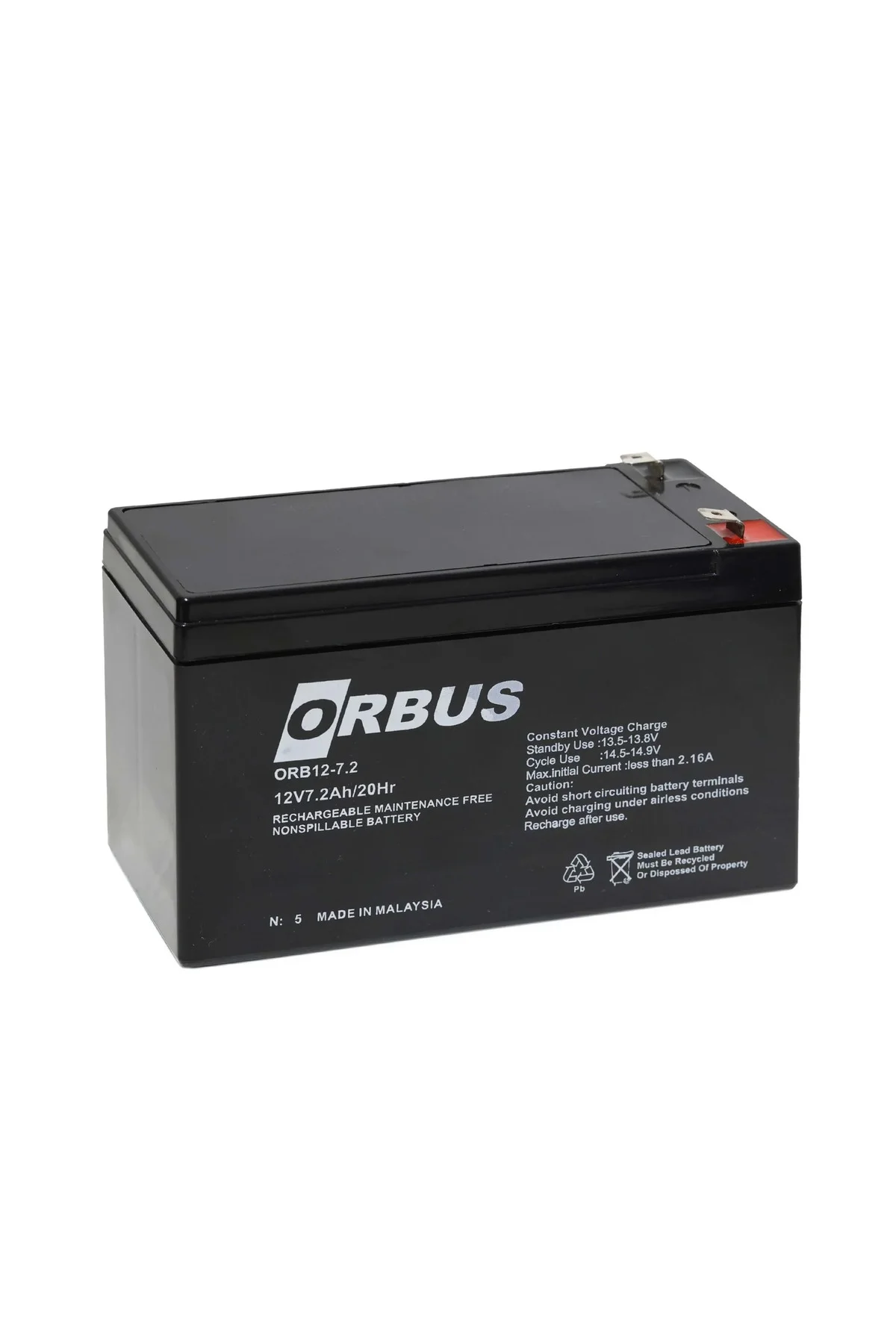 12V 7.2AH KURU TİP AKÜ Uyumlu