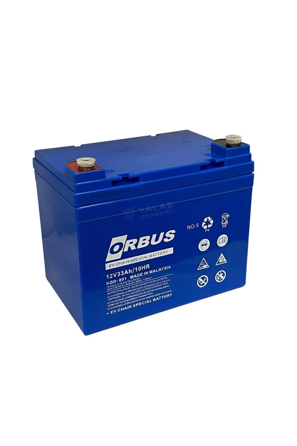 12V 33 AH ENGELLİ ARAÇ AKÜSÜ JEL (195*130*155) (11 KG) TSE'Lİ