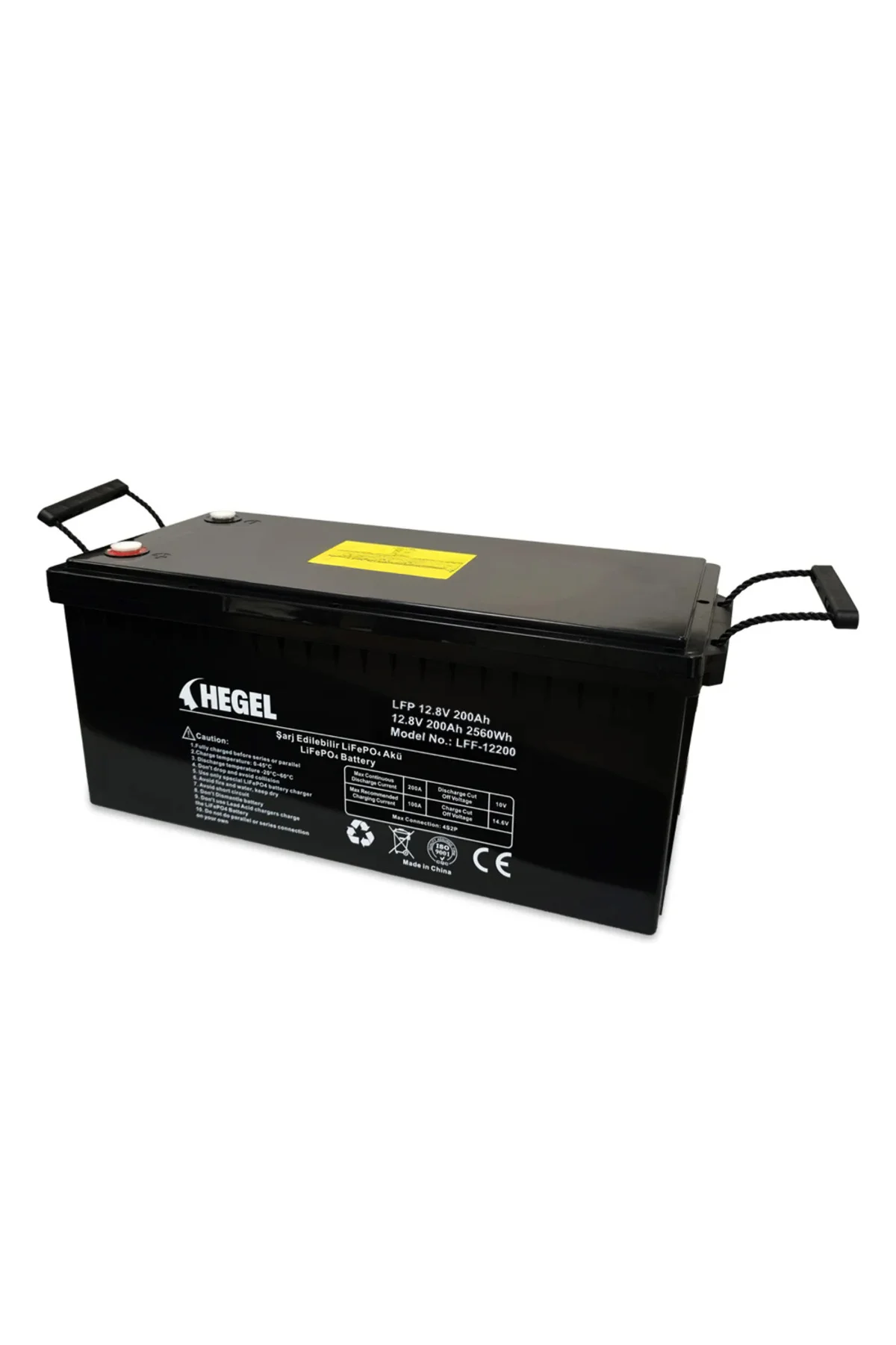 LİFEPO4 LİTYUM AKÜ 12.8V 200AH - Hegel Görsel 2