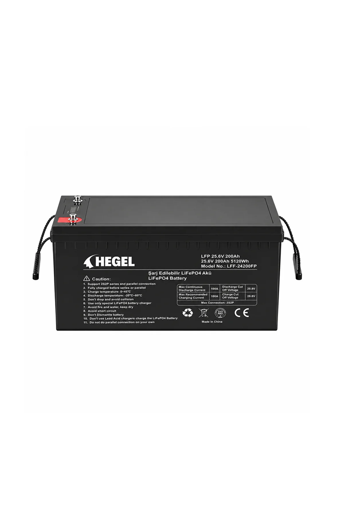 LİFEPO4 LİTYUM AKÜ 25.6V 200AH
