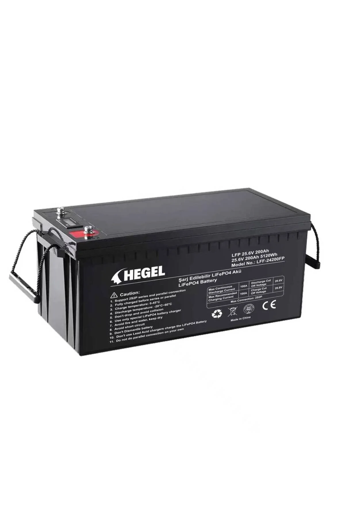 LİFEPO4 LİTYUM AKÜ 25.6V 200AH - Hegel Görsel 2