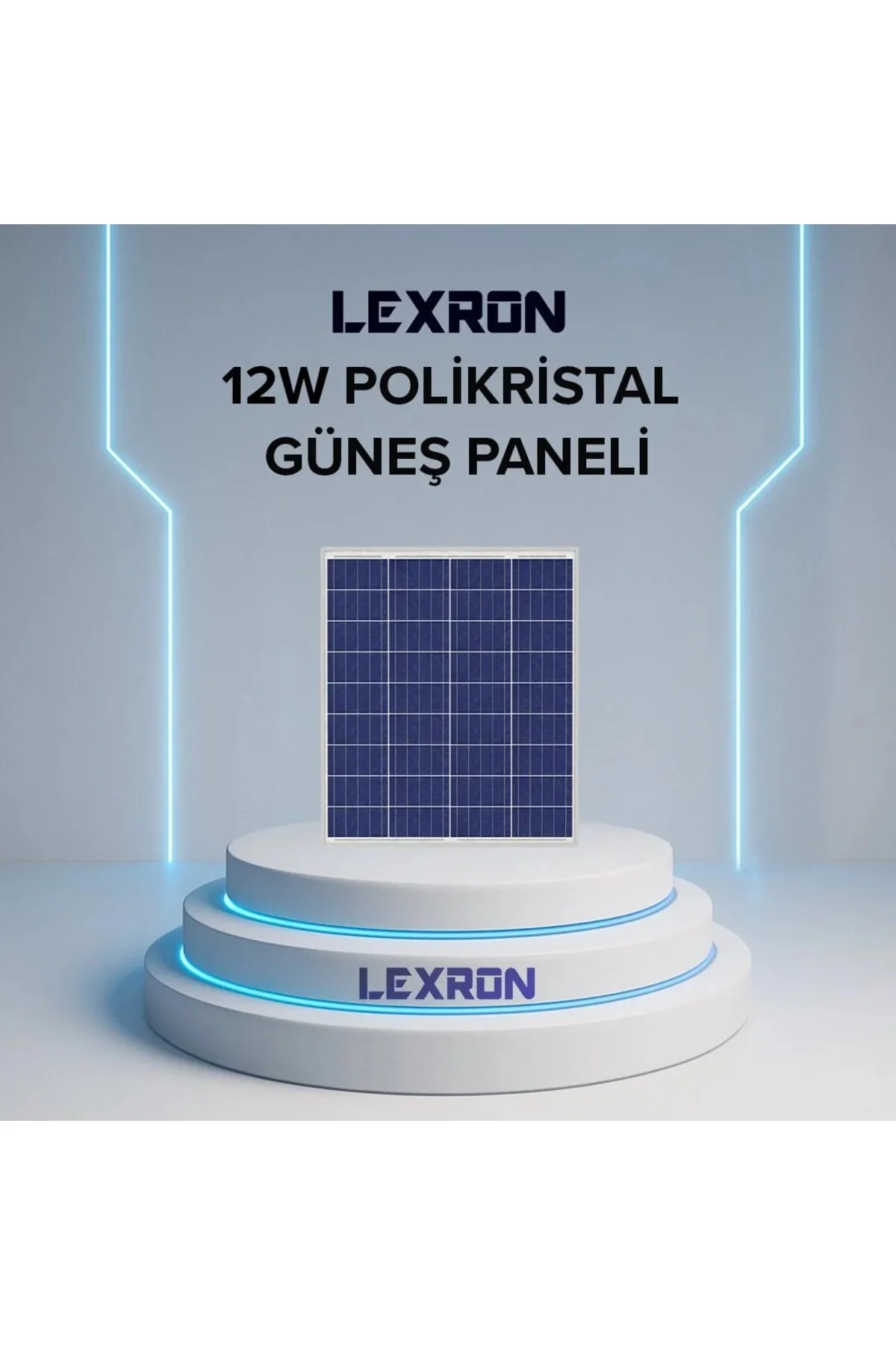 12W Polikristal Güneş Paneli
