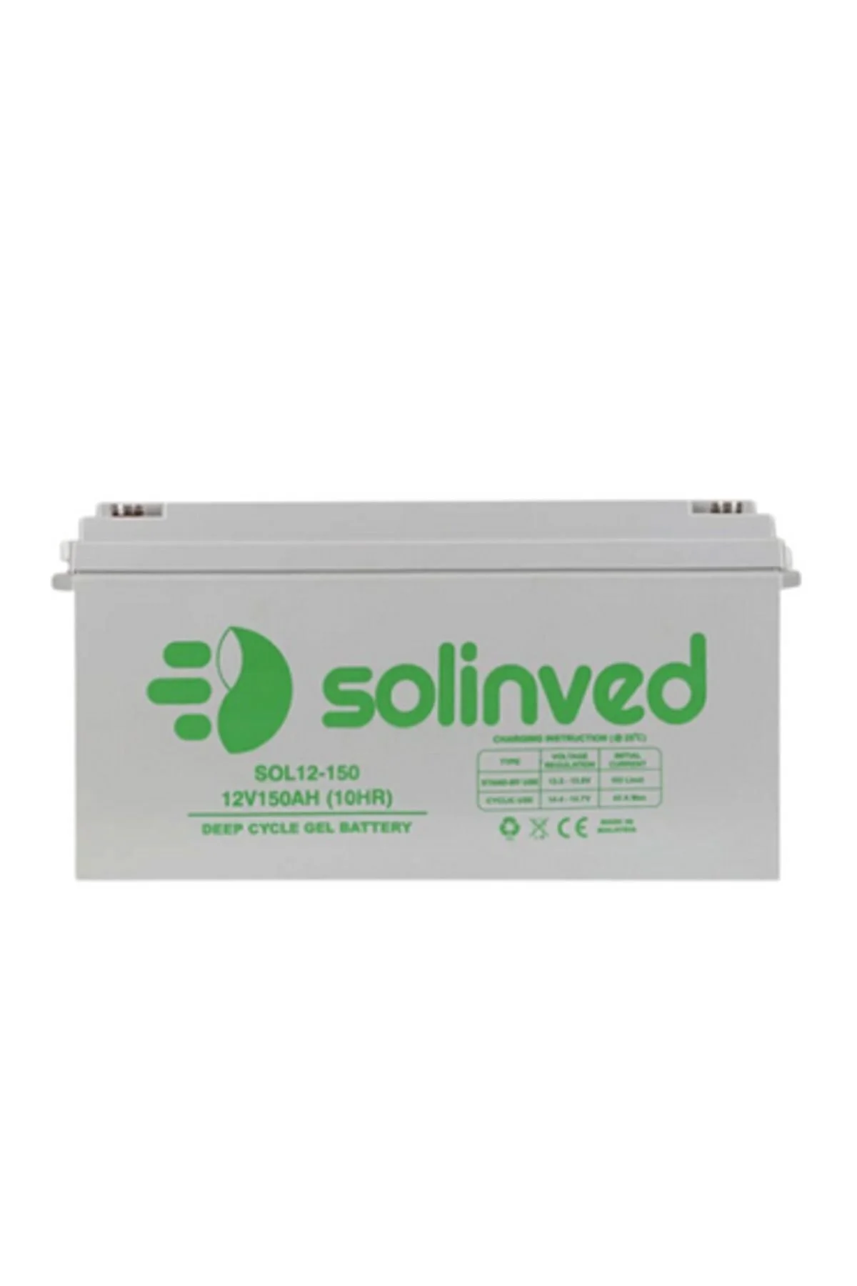 Solinved 12V 150Ah Jel Akü