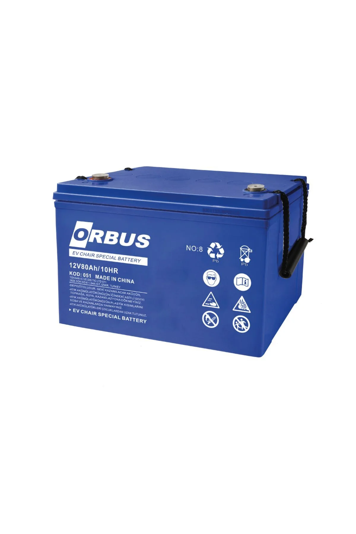 12v 80 Ah Engelli Araç Aküsü (jel) Uyumlu - ORBUS Görsel 2