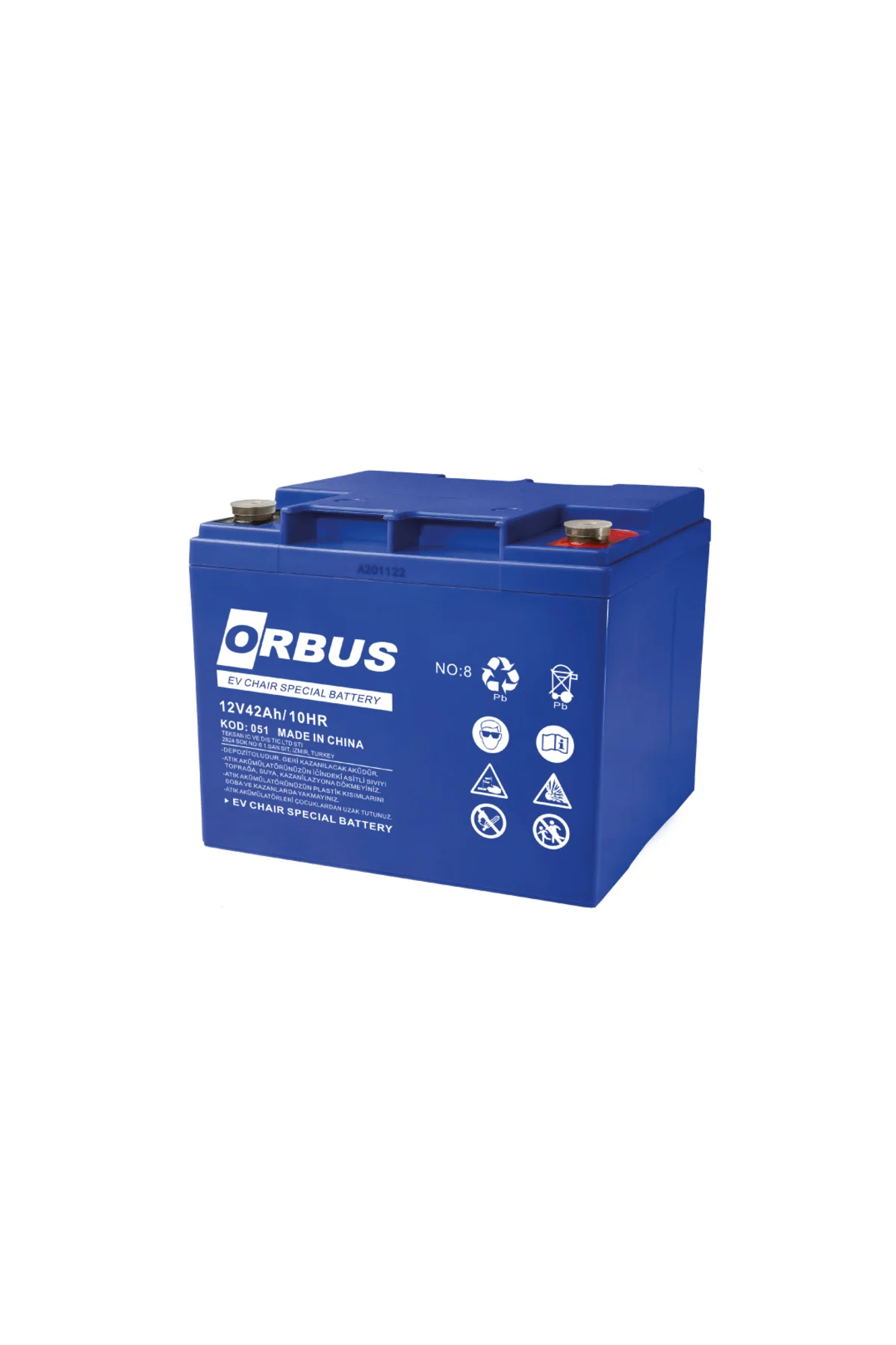 12v 42ah Engelli Araç Aküsü - ORBUS Görsel 2