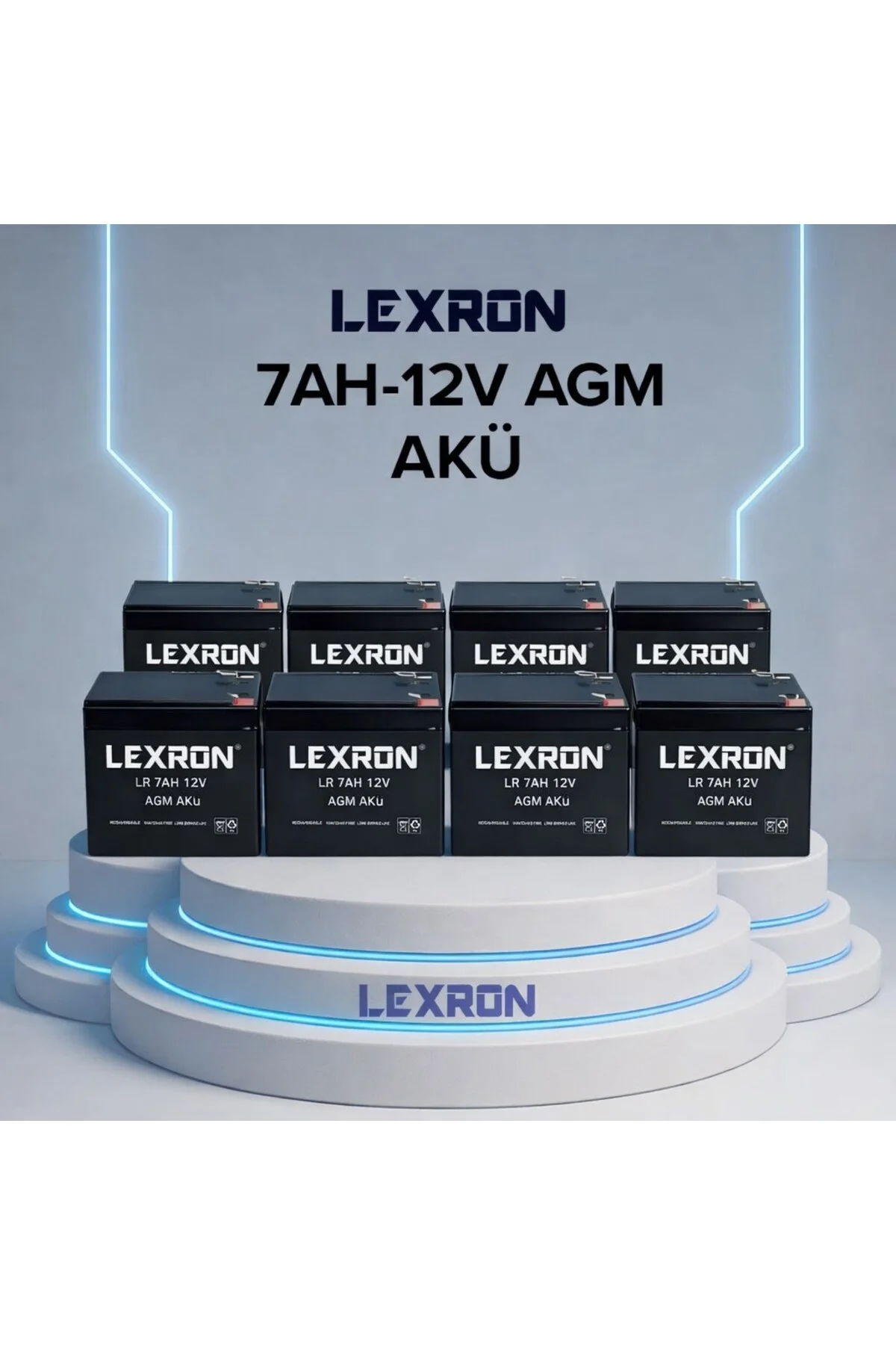 7Ah 12V AGM Akü 8 Adet