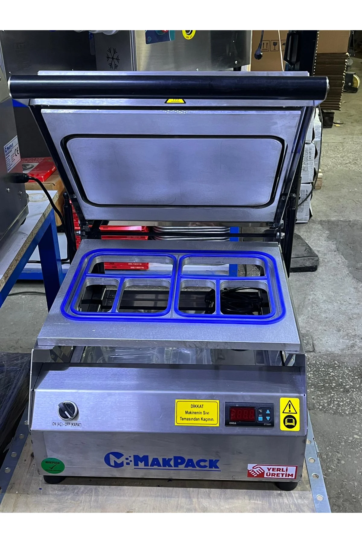 Makpack 3 Bölmeli 2 Li Tabak Kapatma Makinesi 227x178 mm x 2 - makpack Görsel 2