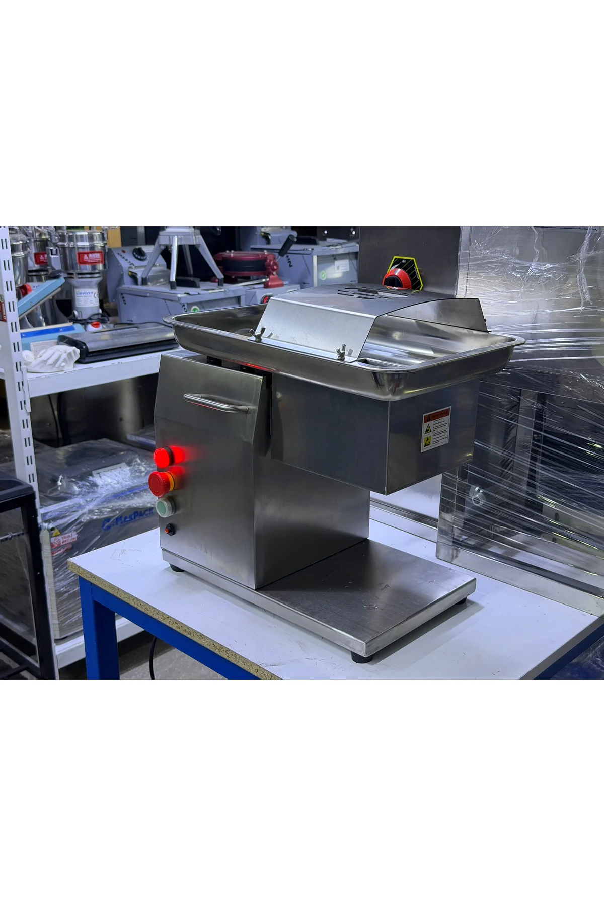 Makpack Kuşbaşı Eti Julyen Et Doğrama Makinesi 10 Mm 220 V AKHR-80100 - akse-endustriyel Görsel 7