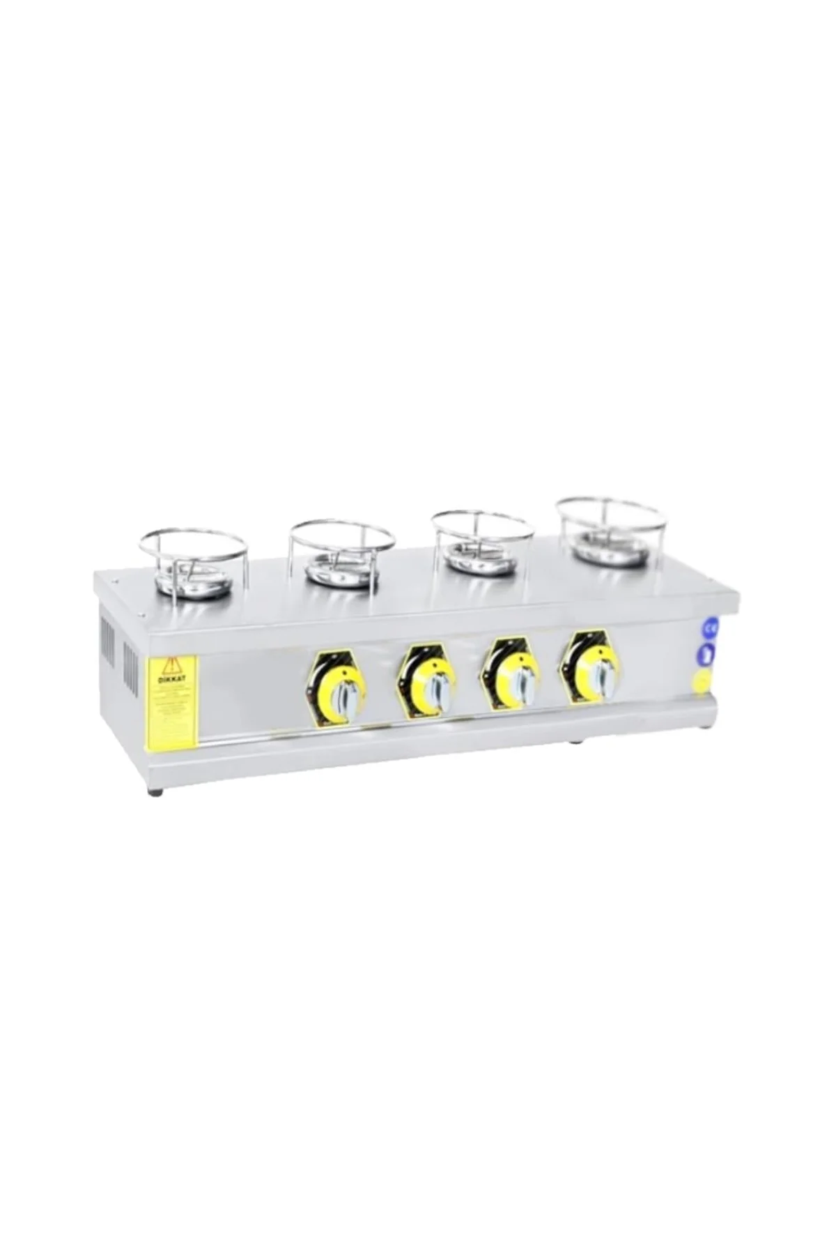 İnoxmaster 4 Lü Künefe Ocağı Yatay Gazlı ve Lpg Li 90x25x18 Cm