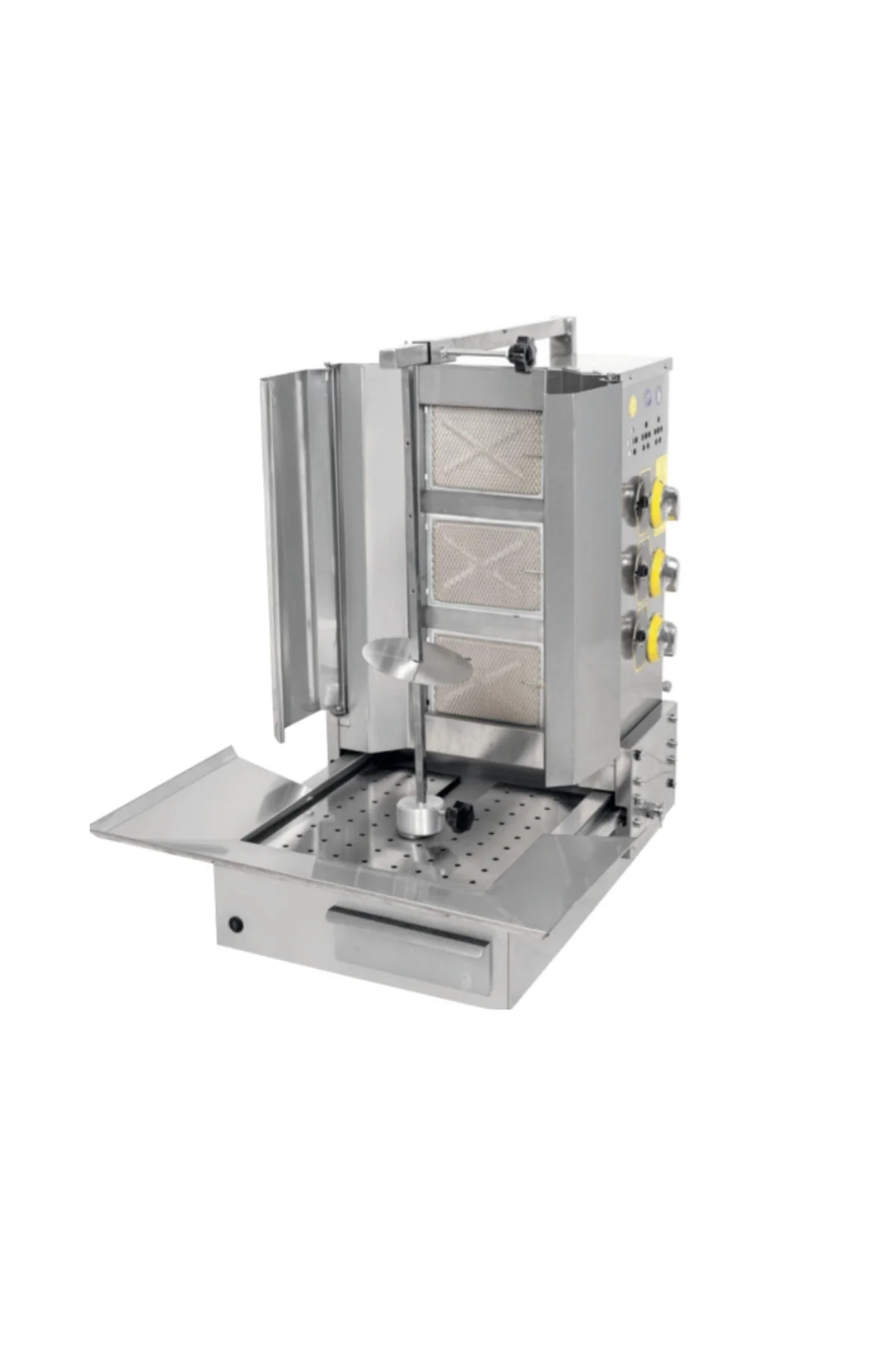 İnoxmaster 3 Lü Alttan Motorlu Döner Ocağı Gazlı ve Lpg Li 44x52x100 Cm