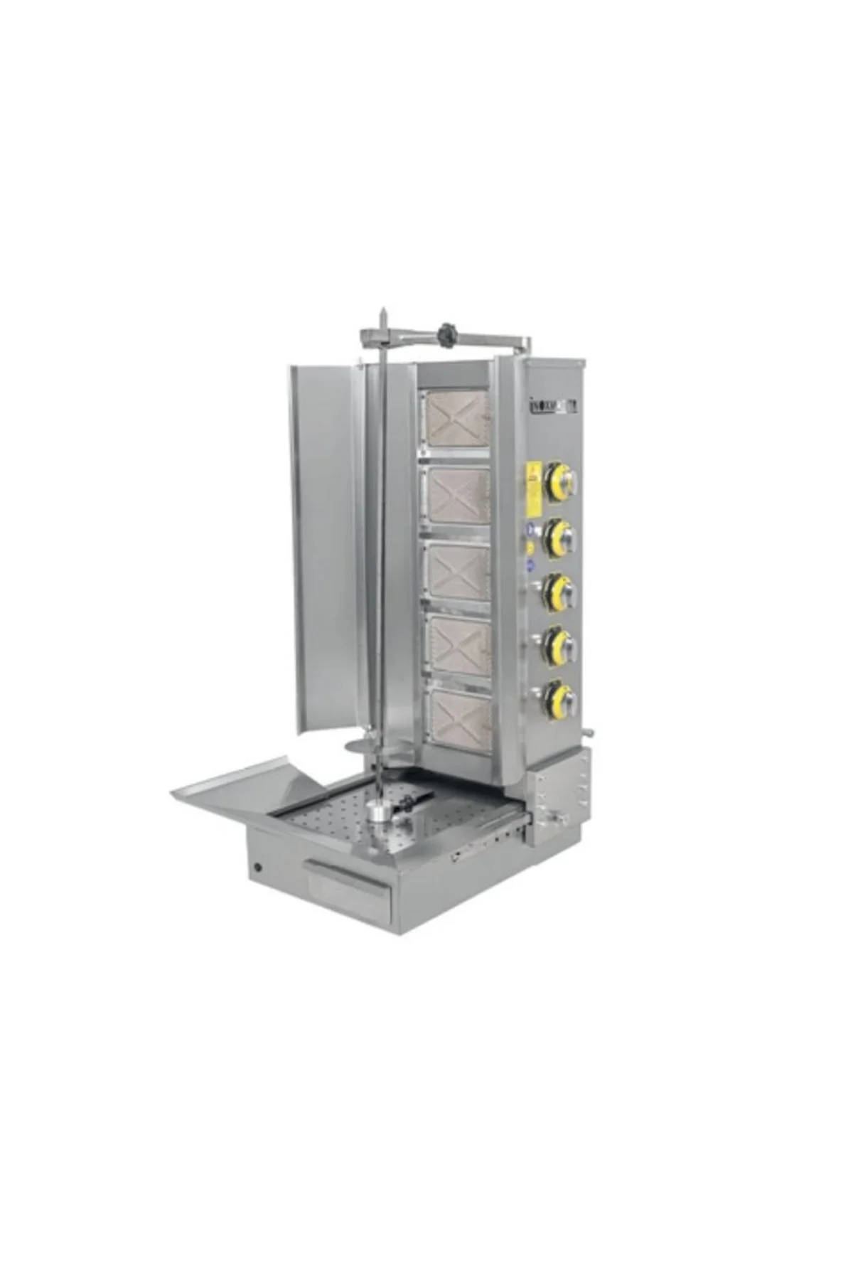 İnoxmaster 4 Lü Alttan Motorlu Döner Ocağı Gazlı ve Lpg Li 50x52x100 Cm