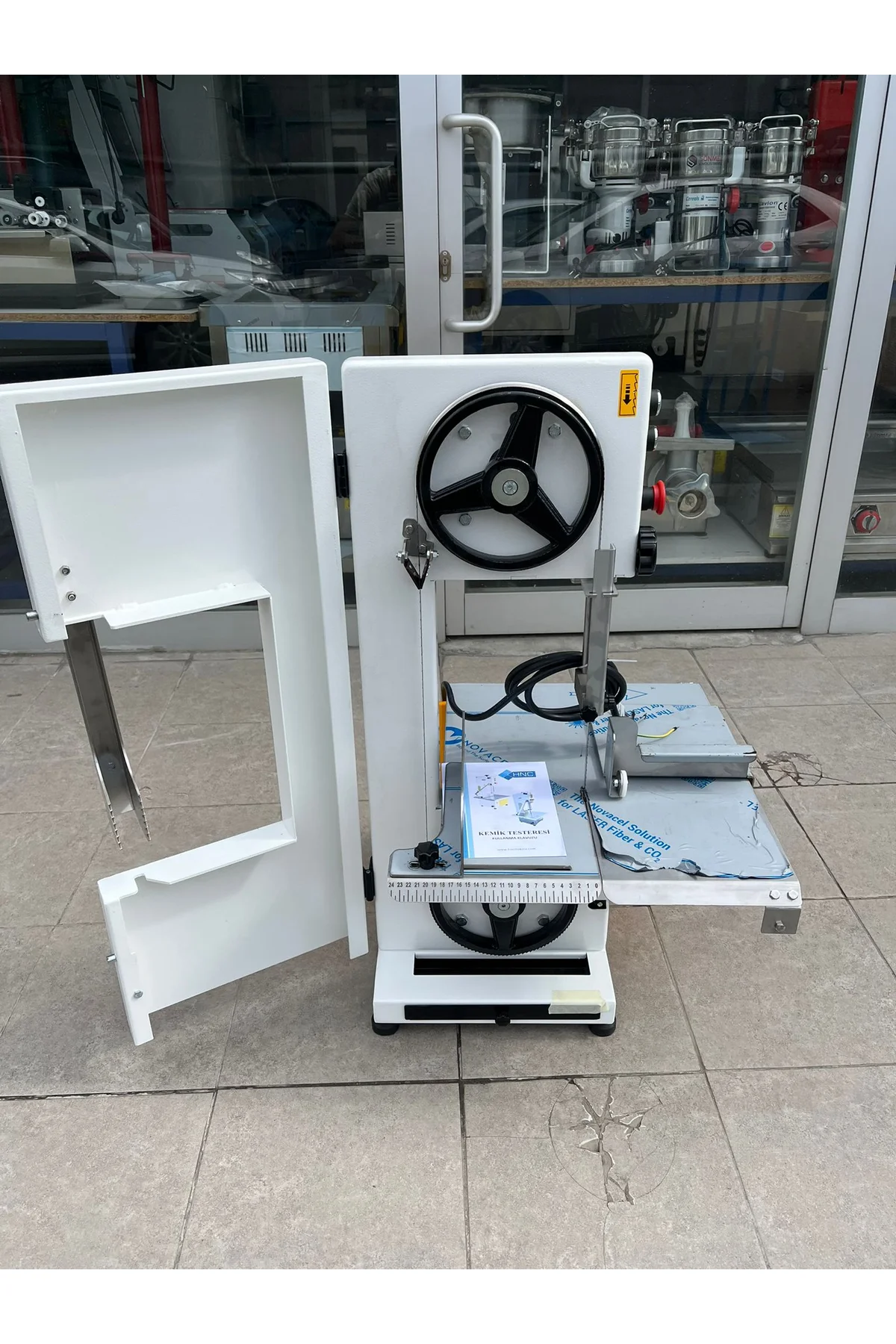 Hnc Elite Et Kemik Testeresi Yeni Model Otomatik Gergi 1,5 Kw 2 Beygir 220V - hnc-makina Görsel 5