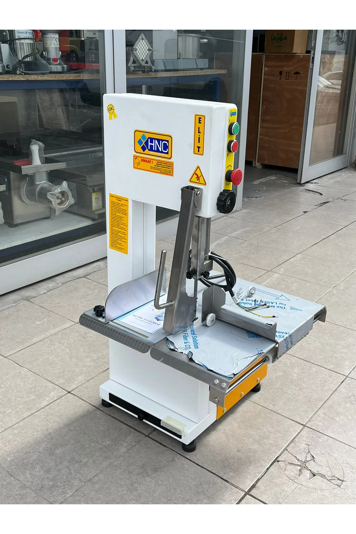 Hnc Elite Et Kemik Testeresi Yeni Model Otomatik Gergi 1,5 Kw 2 Beygir 220V - hnc-makina Görsel 6