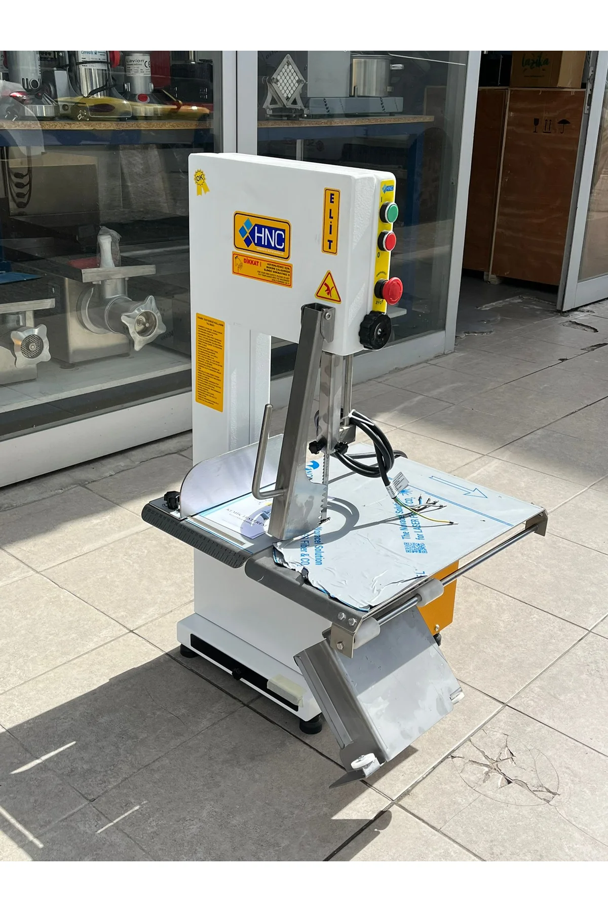 Hnc Elite Et Kemik Testeresi Yeni Model Otomatik Gergi 1,5 Kw 2 Beygir 220V