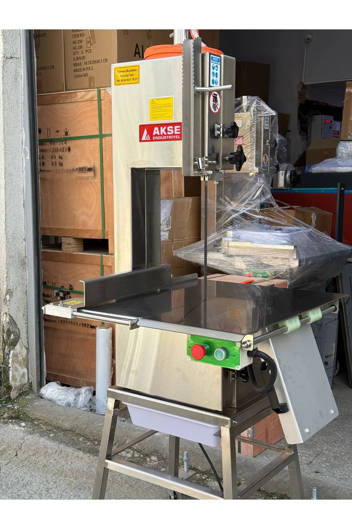 Akse Kemik Kesme Makinesi Mezbaha Tipi 2,2 Kw 3 Beygir