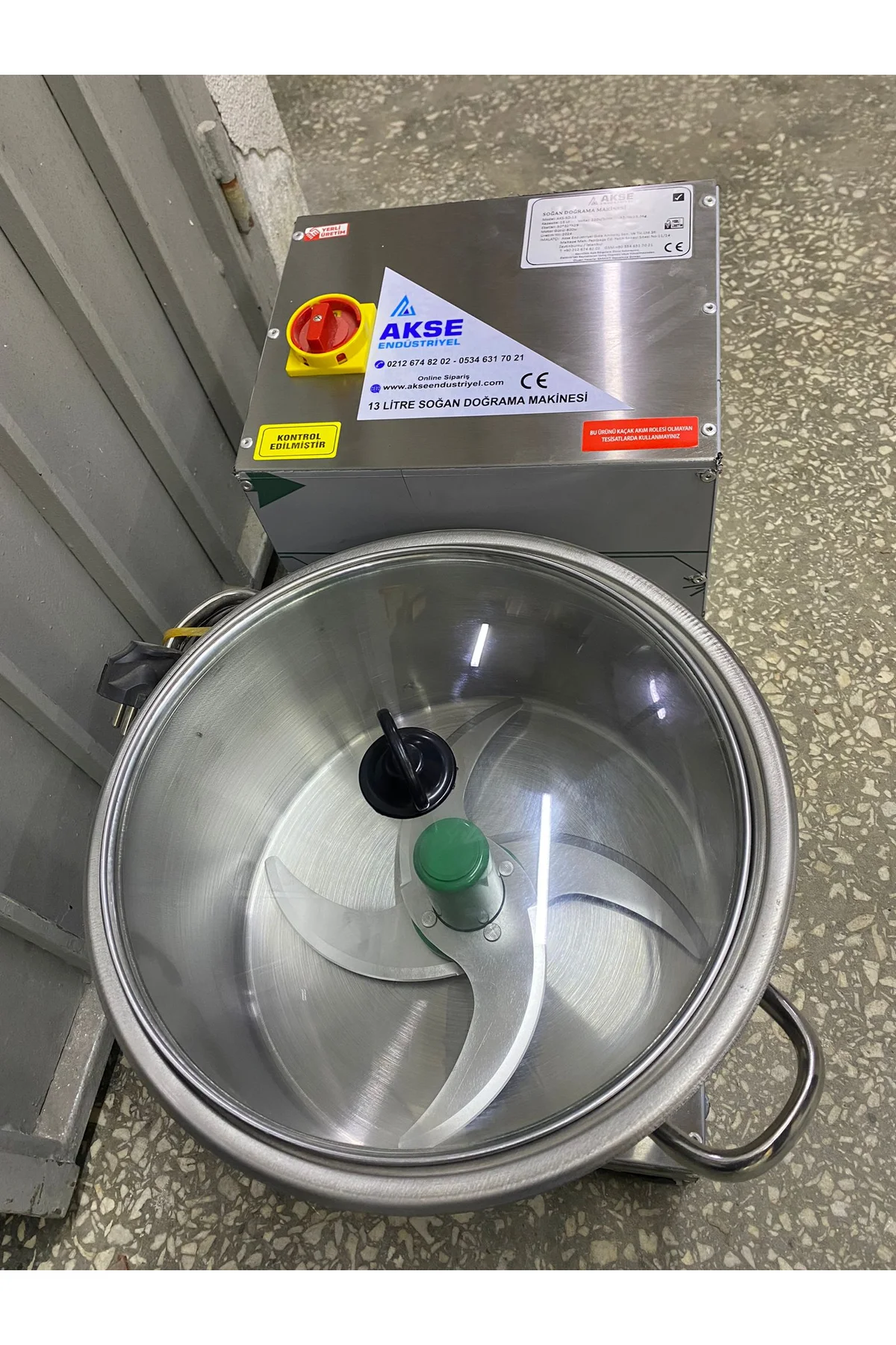 Akse 13 Litre 4 Bıçaklı Soğan Doğrama Makinesi - akse-endustriyel Görsel 8