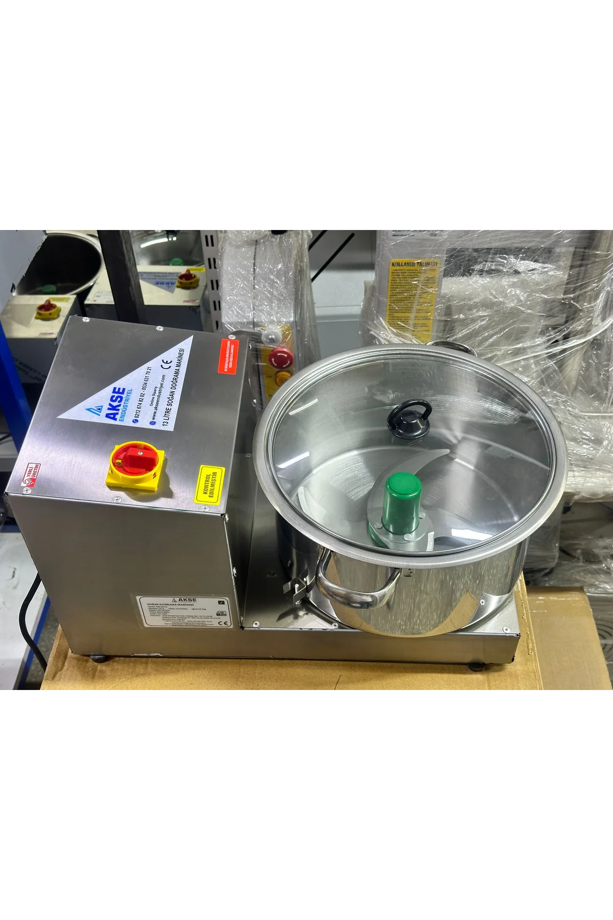 Akse 13 Litre 4 Bıçaklı Soğan Doğrama Makinesi - akse-endustriyel Görsel 5