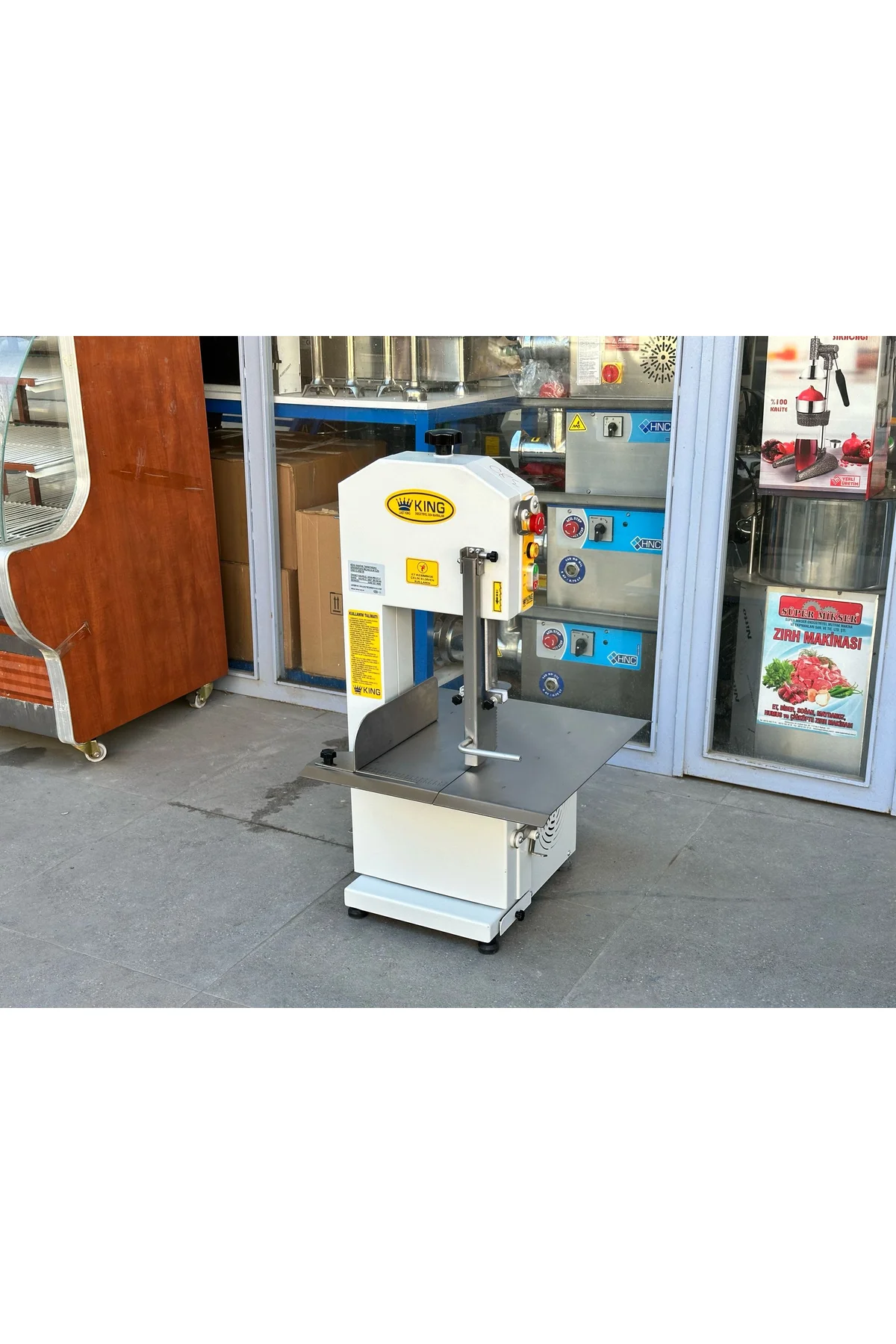 King Kemik Kesme Makinesi Et Kemik Testeresi 380 V - king Görsel 4