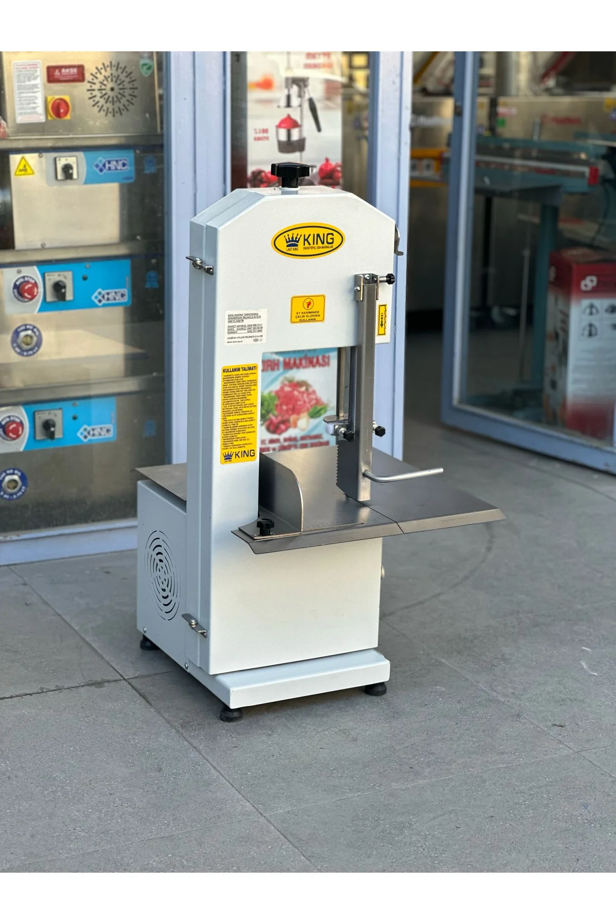 King Kemik Kesme Makinesi Et Kemik Testeresi 380 V - king Görsel 5