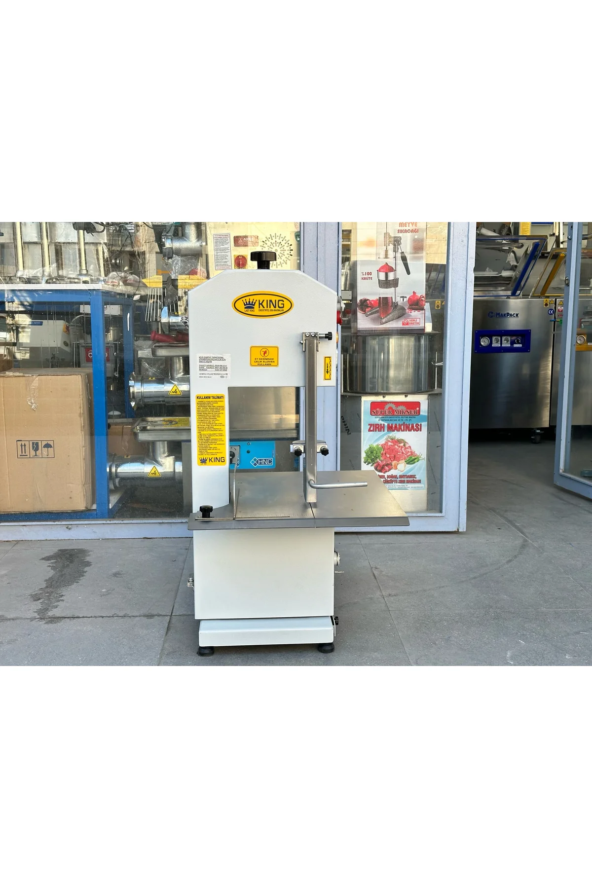 King Kemik Kesme Makinesi Et Kemik Testeresi 380 V - king Görsel 3