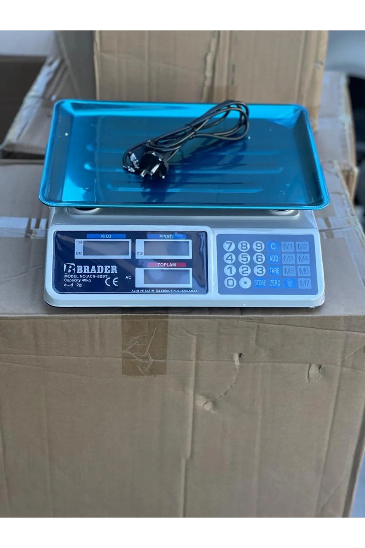 Brader Elektronik Terazi Market Manav Terazi 40 Kg Dinamik - akse-endustriyel Görsel 4