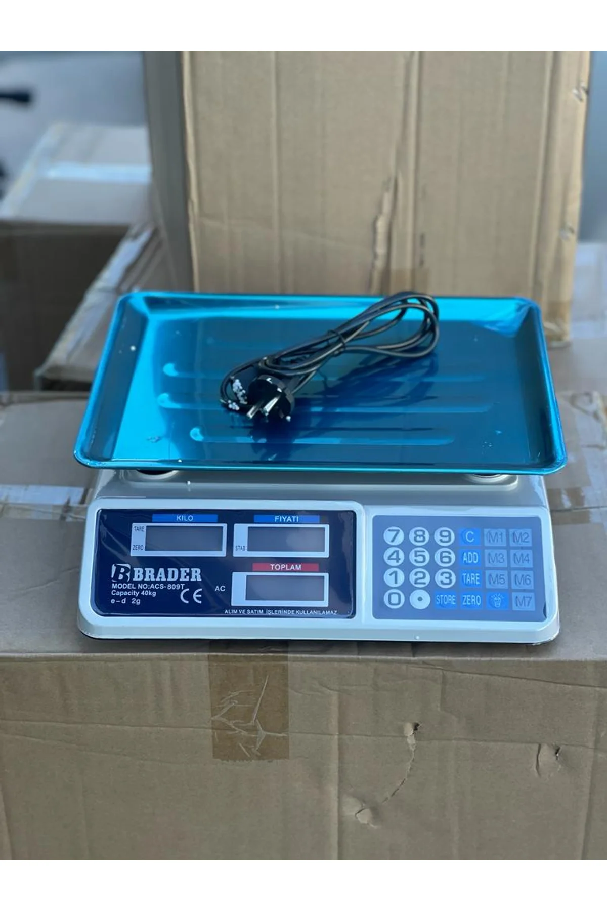 Brader Elektronik Terazi Market Manav Terazi 40 Kg Dinamik - akse-endustriyel Görsel 5