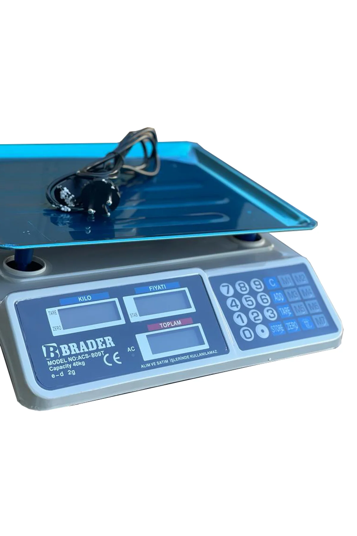 Brader Elektronik Terazi Market Manav Terazi 40 Kg Dinamik - akse-endustriyel Görsel 3