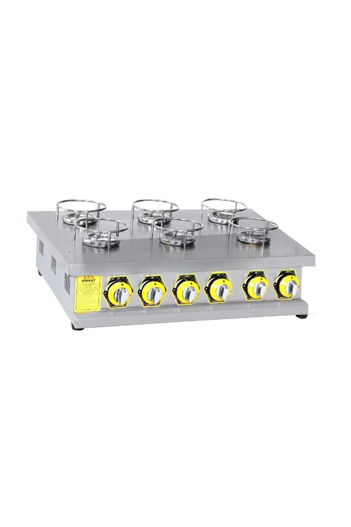 İnoxmaster 6 Lı Künefe Ocağı Gazlı ve Lpg Li 70x50x18 Cm