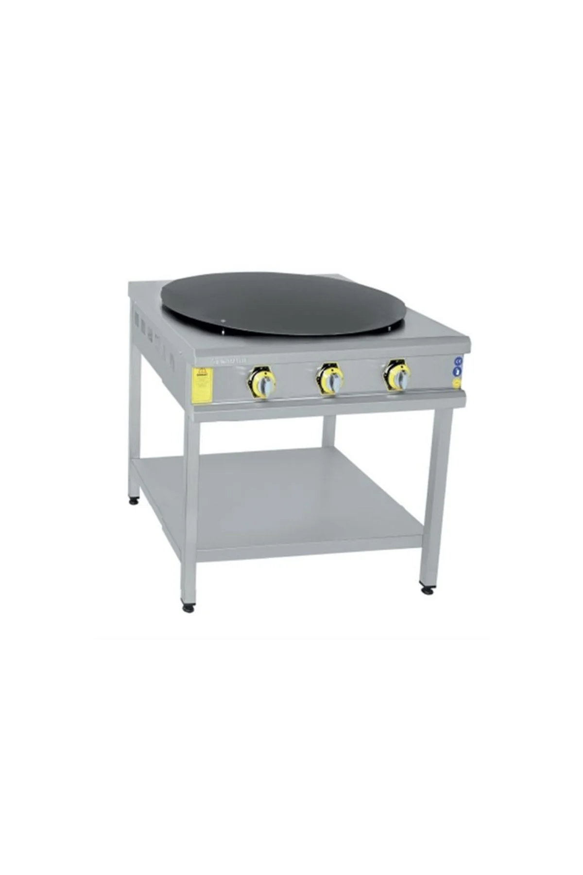 İnoxmaster Gözleme Ocağı Taban Raflı Gazlı Ve Lpg Li 70x70x85 Cm